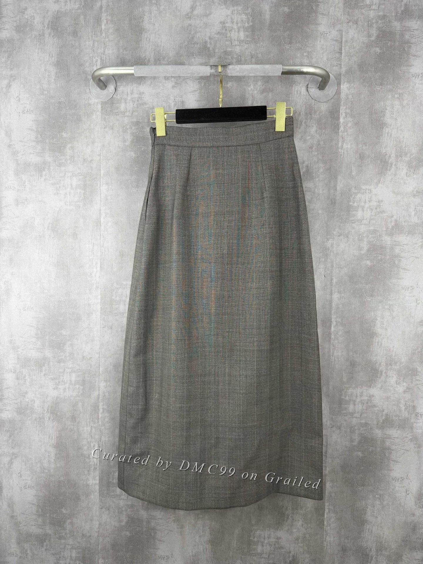 Gucci Gucci Slit Pleated Wool Skirt Size 36" / US 14 / IT 50 - 2 Thumbnail