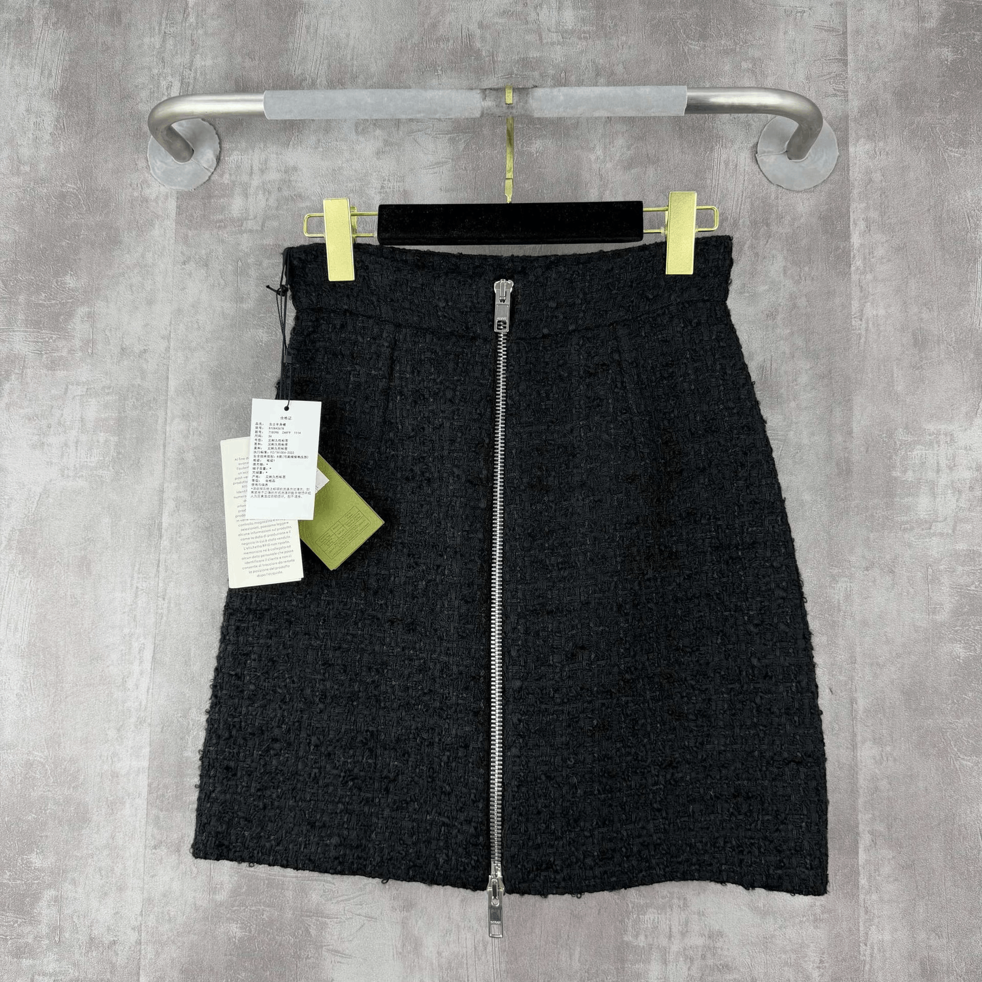 Gucci Gucci Tweed Wool Blend Skirt Size 36" / US 14 / IT 50 - 2 Thumbnail