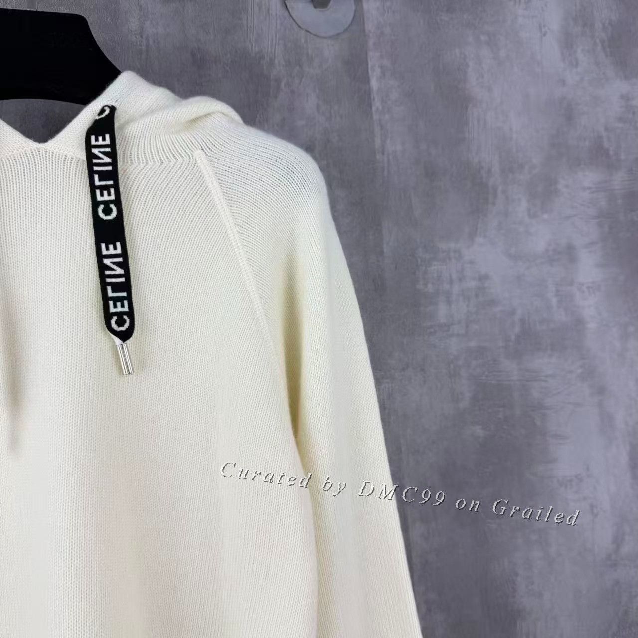 Celine Celine Logo Wool Cashmere Blend Hoodie Size XS / US 0-2 / IT 36-38 - 2 Thumbnail