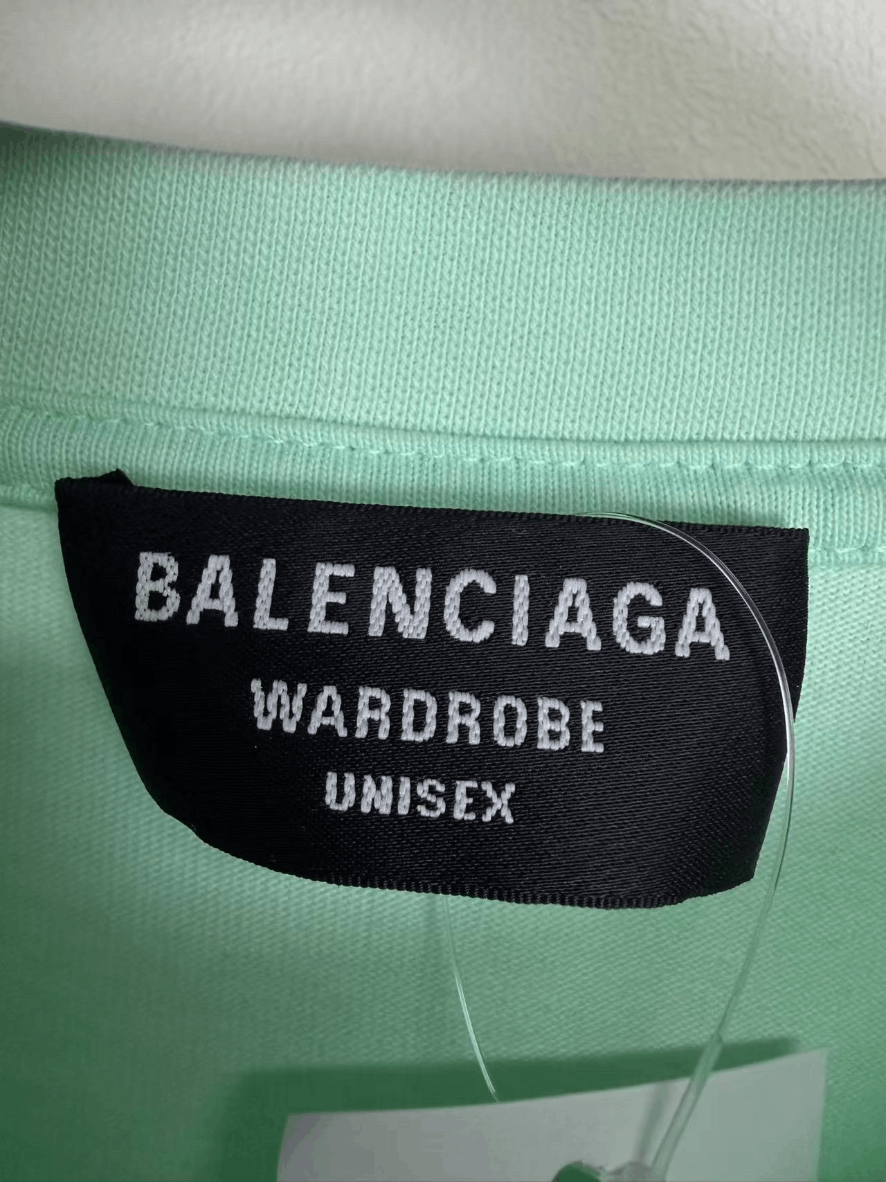 Balenciaga Balenciaga Mint Green Embroidered Logo Tee Size US S / EU 44-46 / 1 - 4 Thumbnail