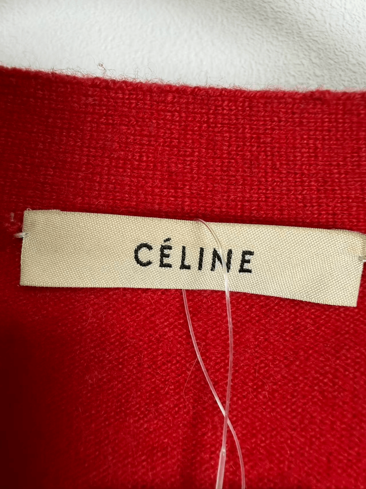 Celine Celine Red Long Knit Cardigan Size S / US 4 / IT 40 - 5 Thumbnail