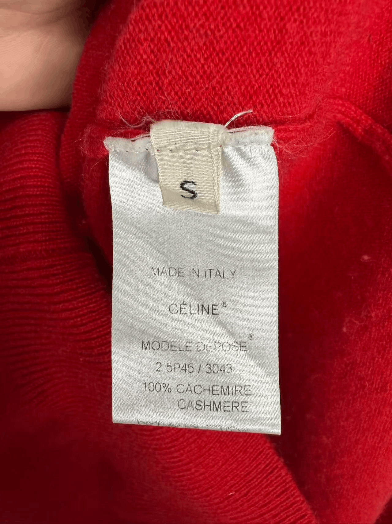 Celine Celine Red Long Knit Cardigan Size S / US 4 / IT 40 - 3 Thumbnail