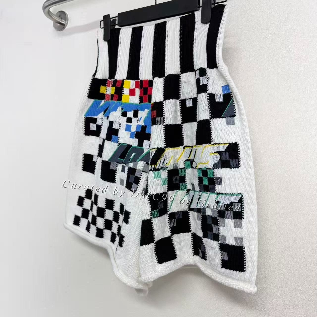 Louis Vuitton Louis Vuitton Racing Check Colorblock High-Waist Shorts Size 28" / US 6 / IT 42 - 2 Thumbnail