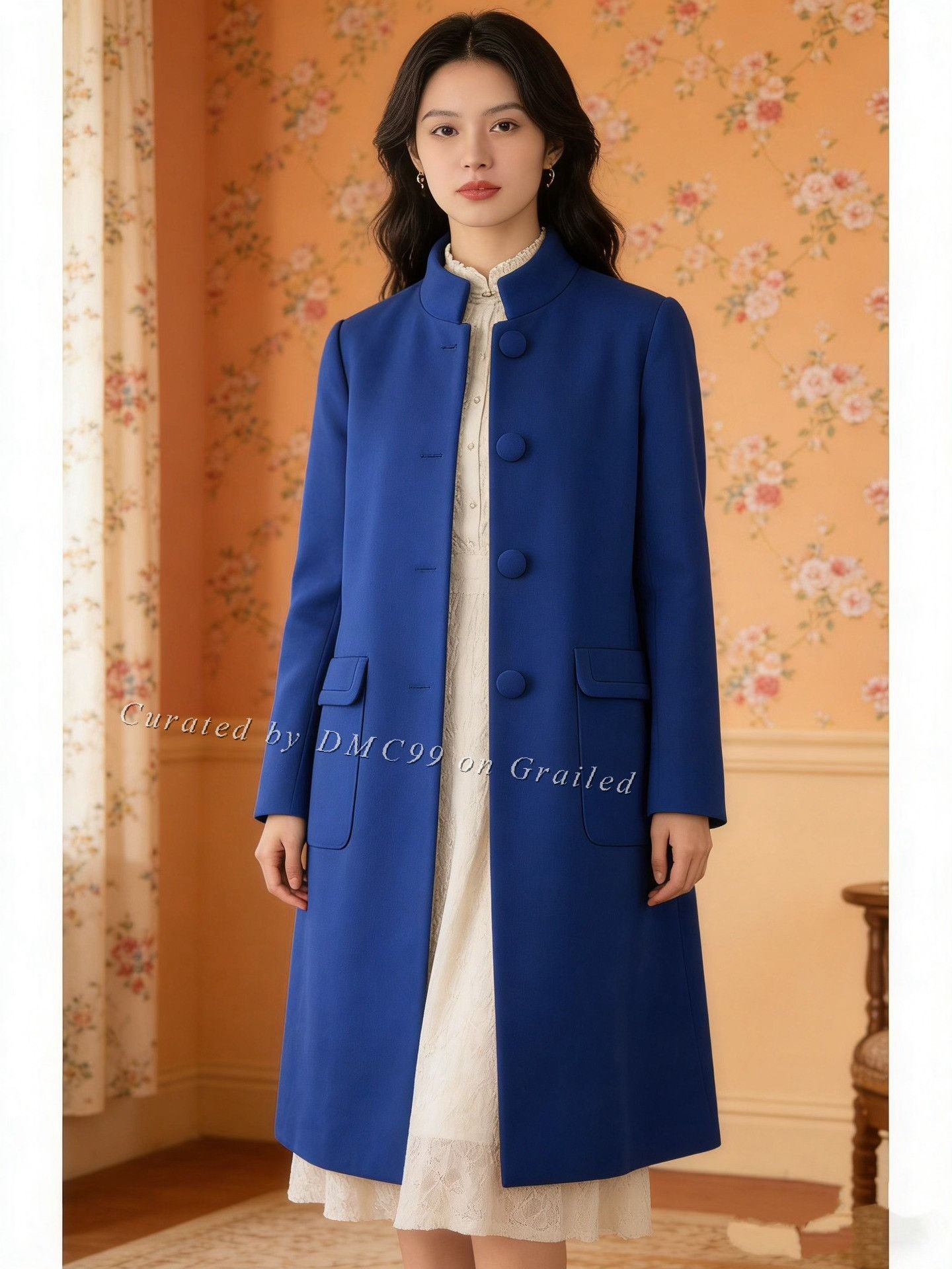Miu Miu Miumiu Blue Wool Coat with Silk Lining Size M / US 6-8 / IT 42-44 - 3 Thumbnail