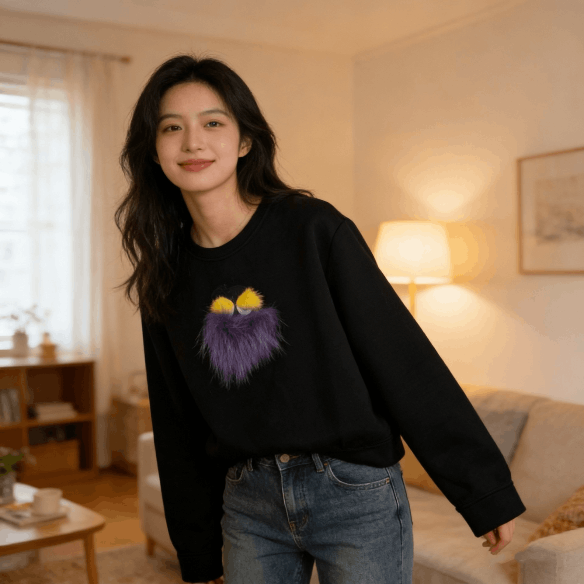 Fendi Fendi Mink Fur Monster Embroidered Logo Sweatshirt Size US XXS / EU 40 - 3 Thumbnail