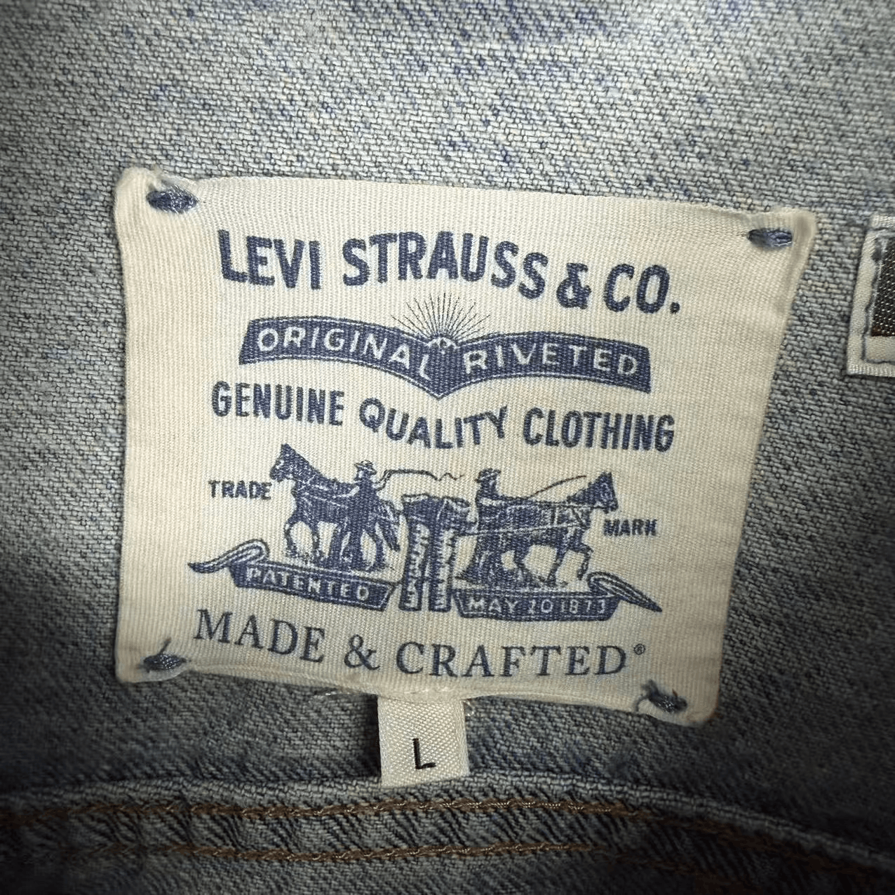 Levi's Levi's Washed Blue Denim Jacket Size US L / EU 52-54 / 3 - 3 Thumbnail