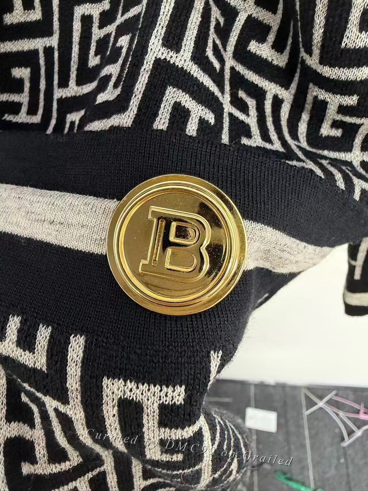 Balmain Balmain Runway Printed Knit Cardigan Size XXS / US 00 / IT 34 - 3 Thumbnail
