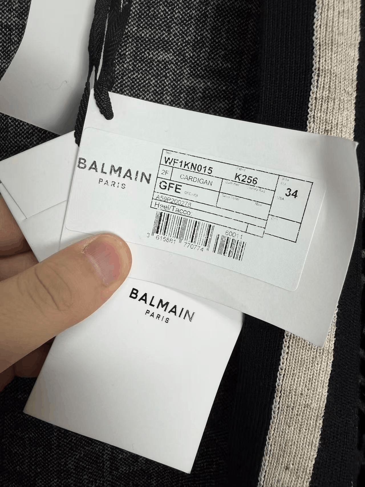 Balmain Balmain Runway Printed Knit Cardigan Size XXS / US 00 / IT 34 - 5 Thumbnail