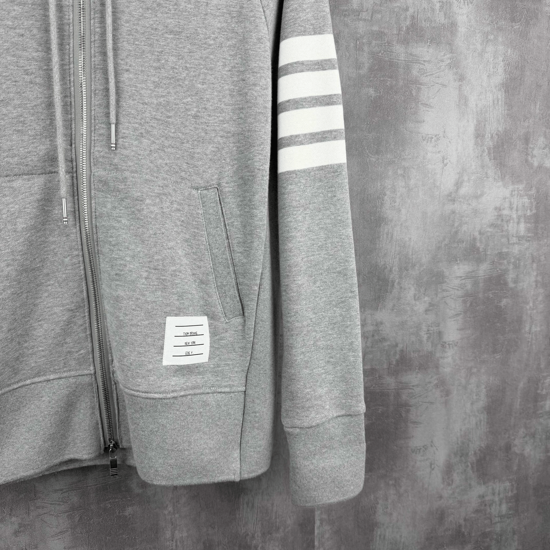 Thom Browne Thom Browne 4-Bar Zip Hoodie Size US XL / EU 56 / 4 - 2 Thumbnail