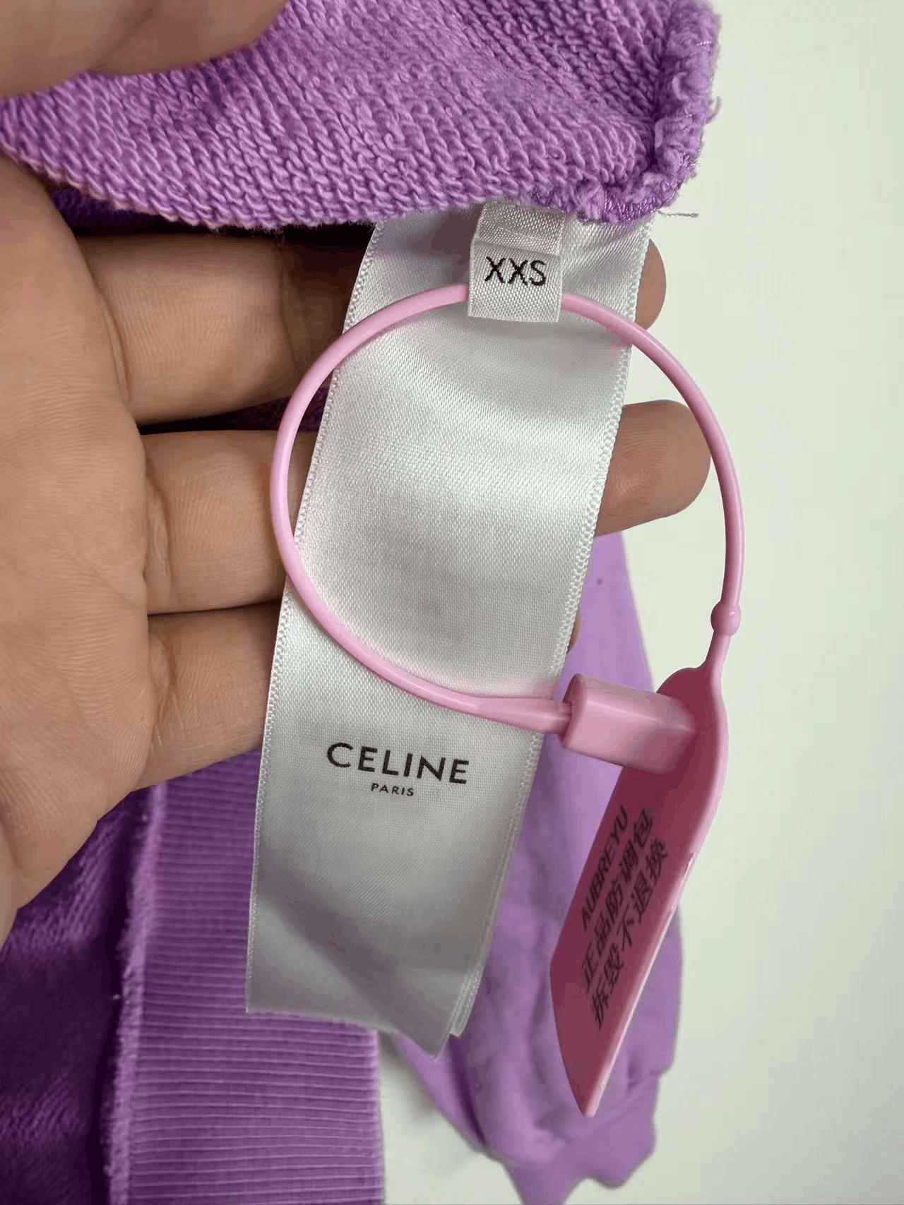 Celine Celine Purple Logo Hoodie Size XXS / US 00 / IT 34 - 5 Thumbnail