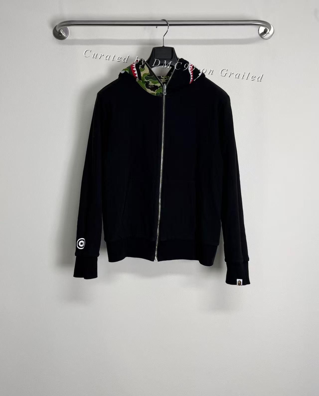 Bape Bape Green Camo Shark Reversible Zip Hoodie Size US M / EU 48-50 / 2 - 3 Thumbnail