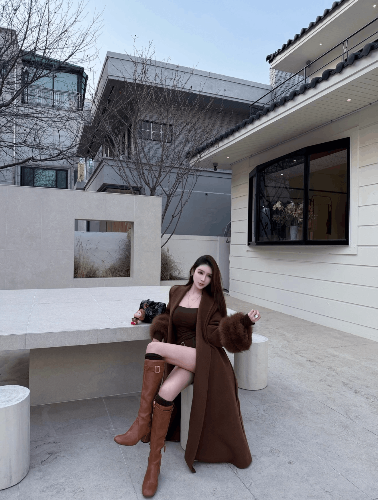 Miu Miu Miumiu 26 Show Caramel Metal Buckle Knee-High Boots Size US 6.5 / IT 36.5 - 8 Thumbnail