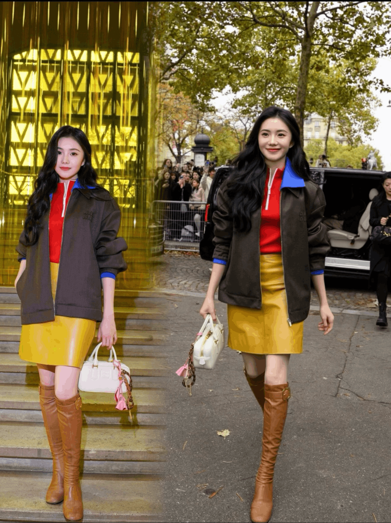 Miu Miu Miumiu 26 Show Caramel Metal Buckle Knee-High Boots Size US 6.5 / IT 36.5 - 7 Thumbnail