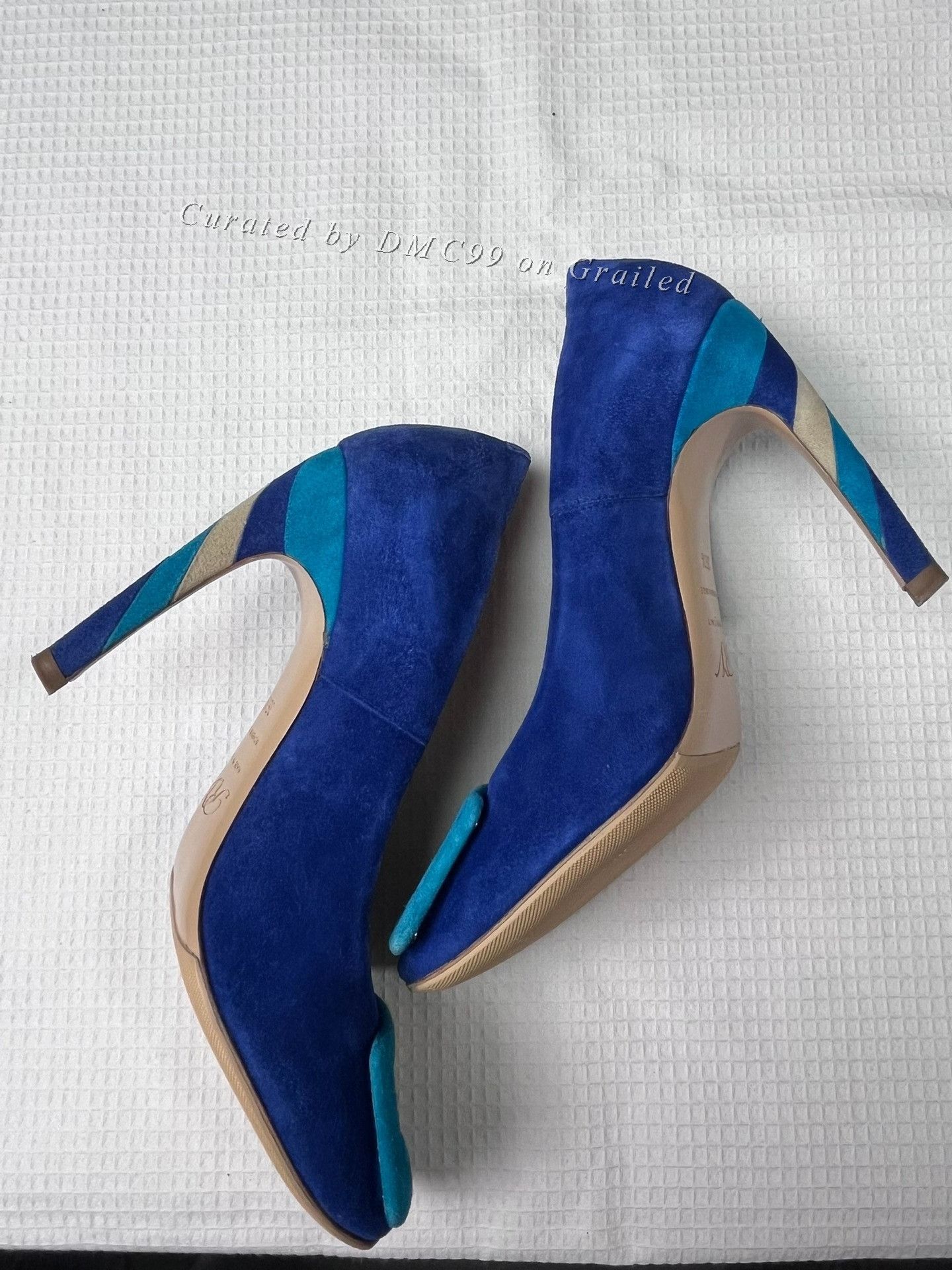 Roger Vivier Roger Vivier Colorblock Suede High Heels Size US 5.5 / IT 35.5 - 4 Thumbnail