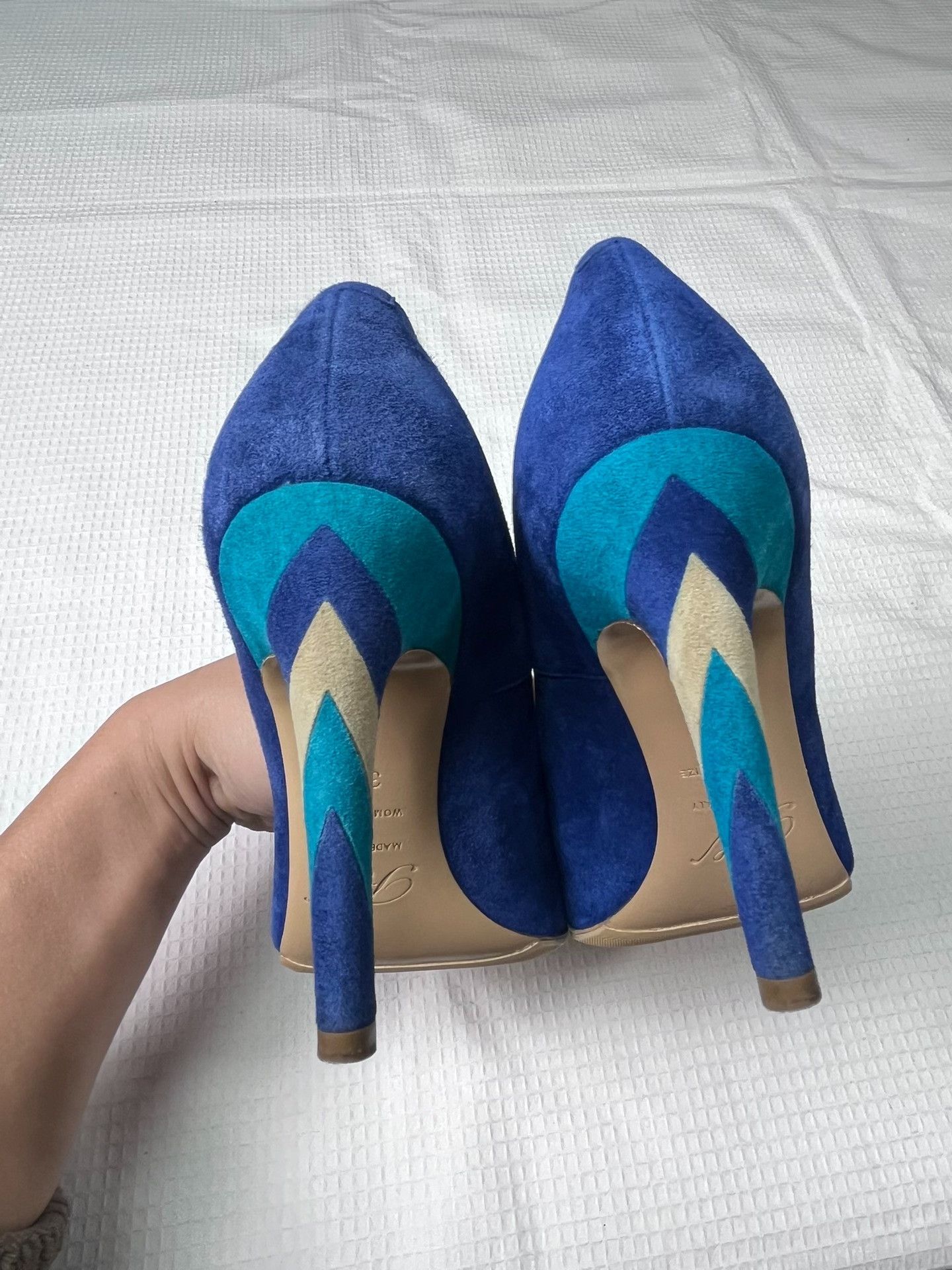 Roger Vivier Roger Vivier Colorblock Suede High Heels Size US 5.5 / IT 35.5 - 5 Thumbnail
