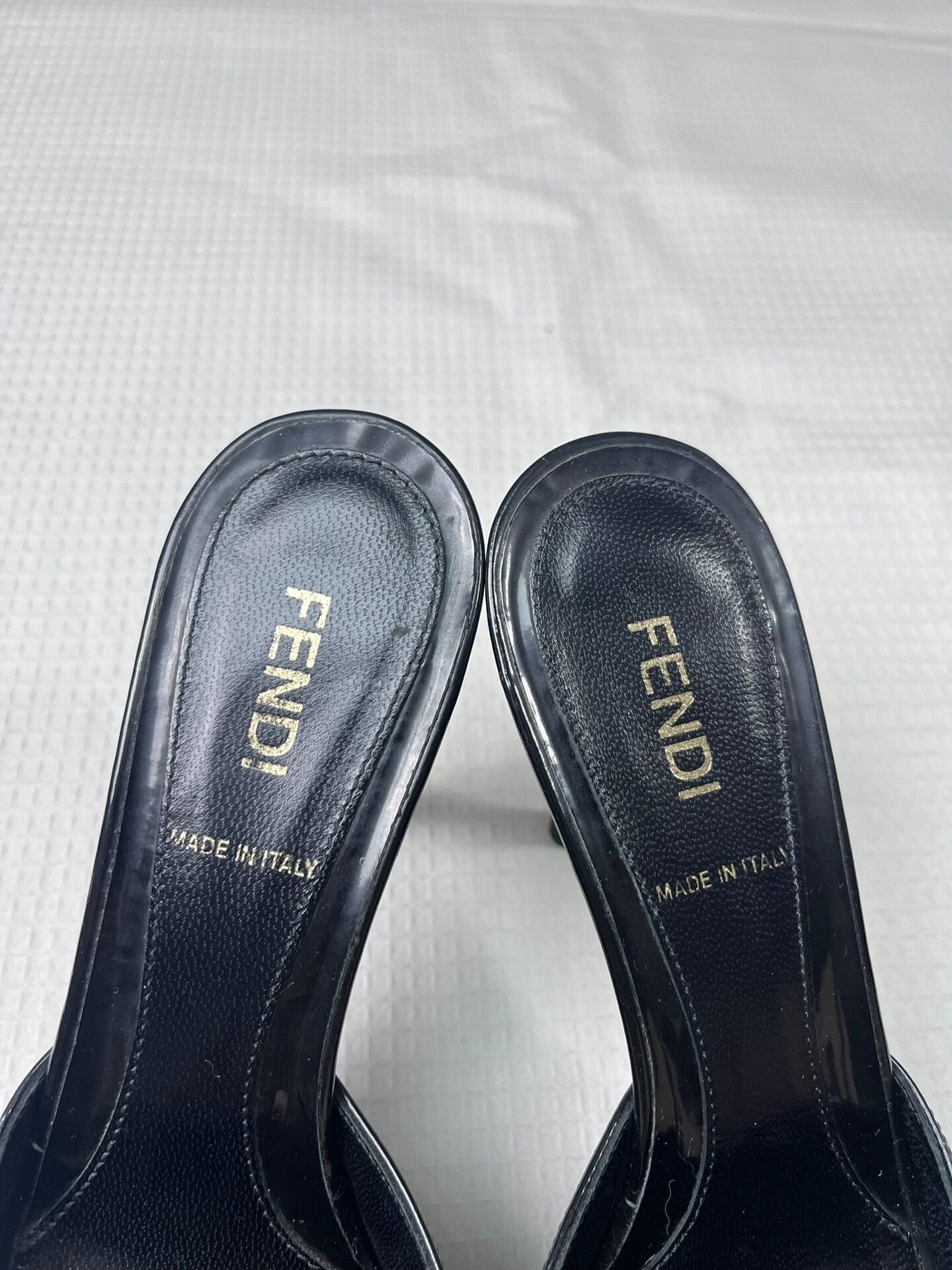 Fendi Fendi Black Peep-Toe High Heels 35 Size US 4 / IT 34 - 4 Thumbnail