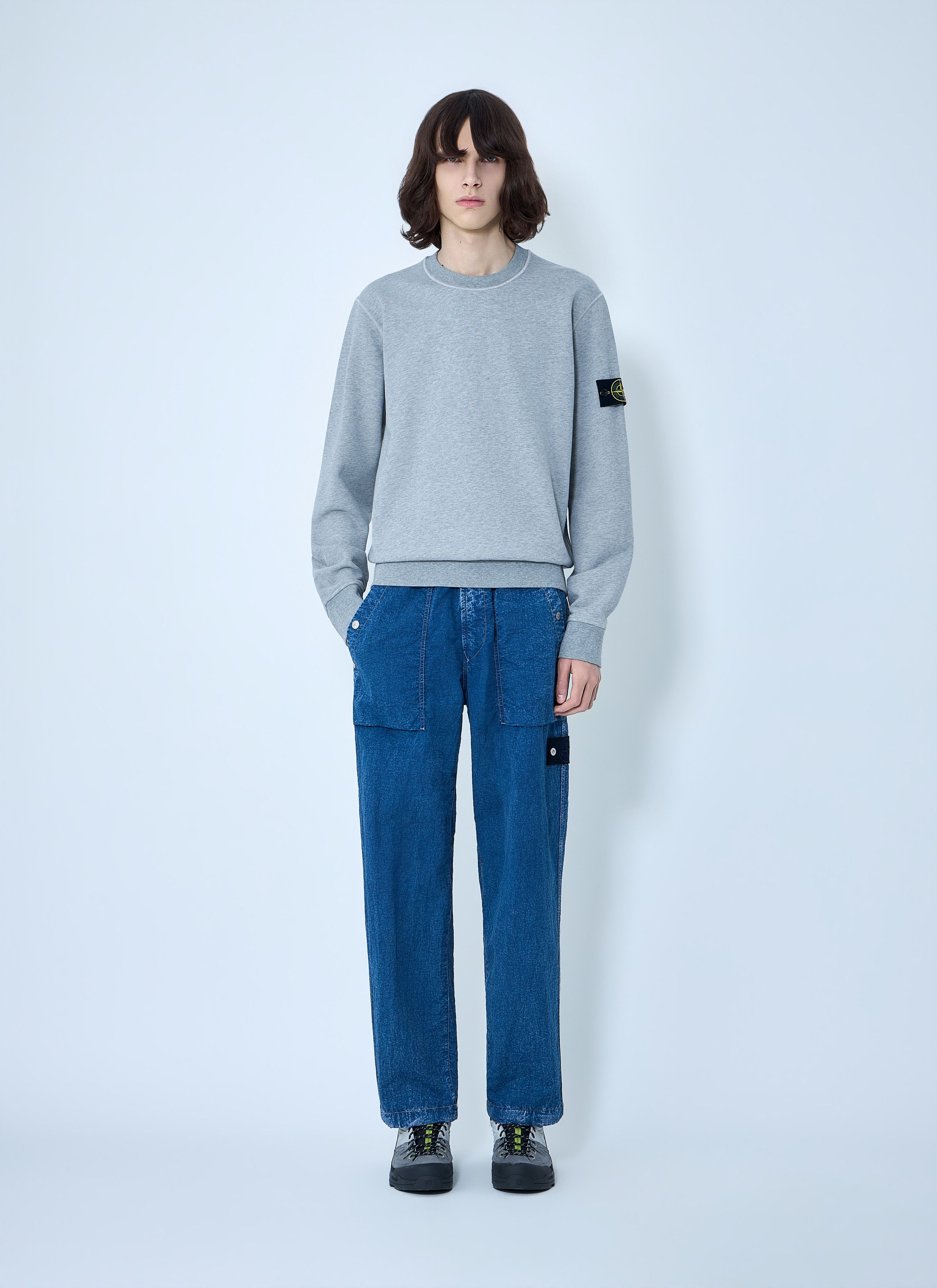 Stone Island Elasticated Denim Cargo Trousers Size US 32 / EU 48 - 2 Thumbnail