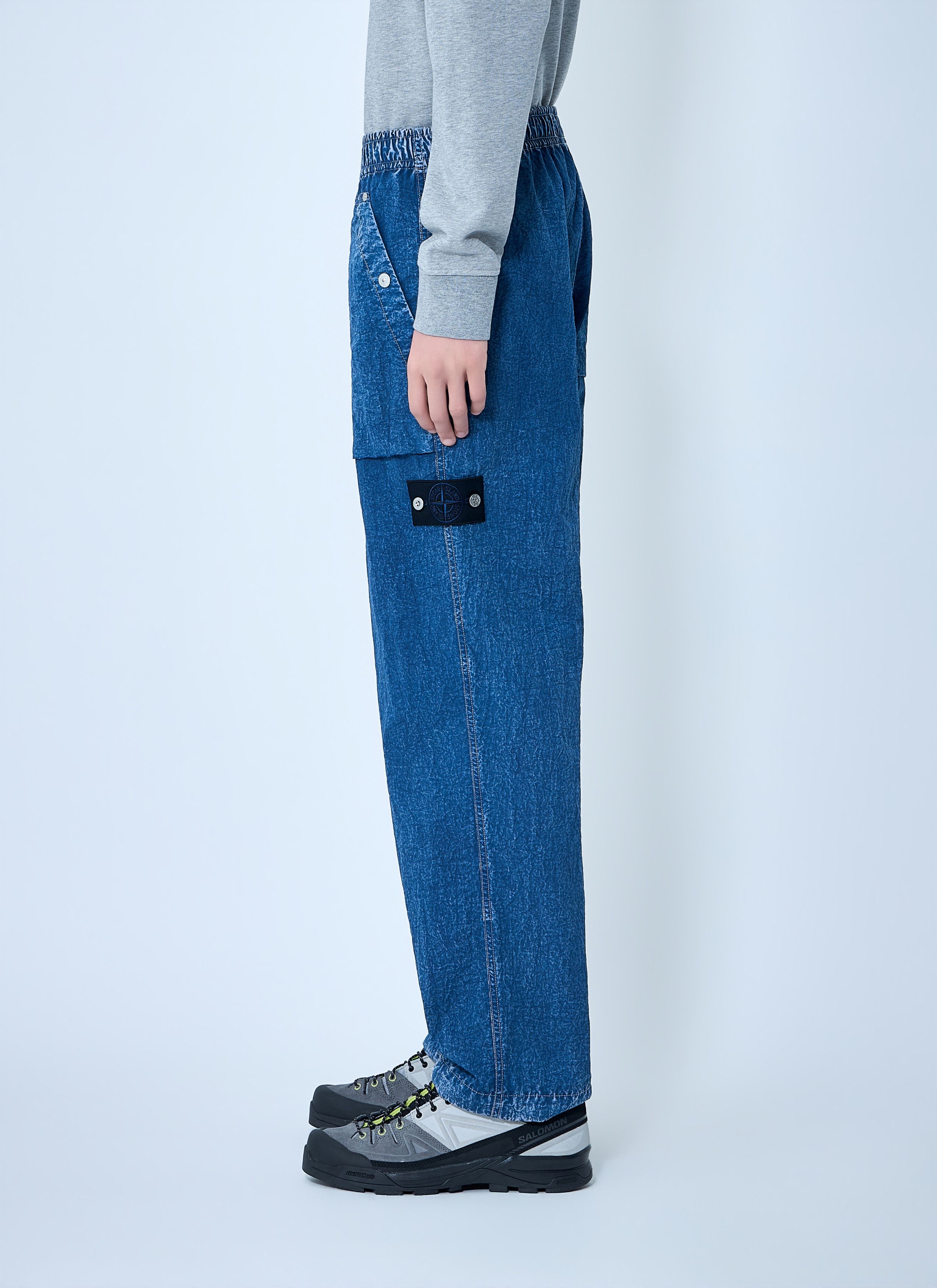 Stone Island Elasticated Denim Cargo Trousers Size US 32 / EU 48 - 3 Thumbnail