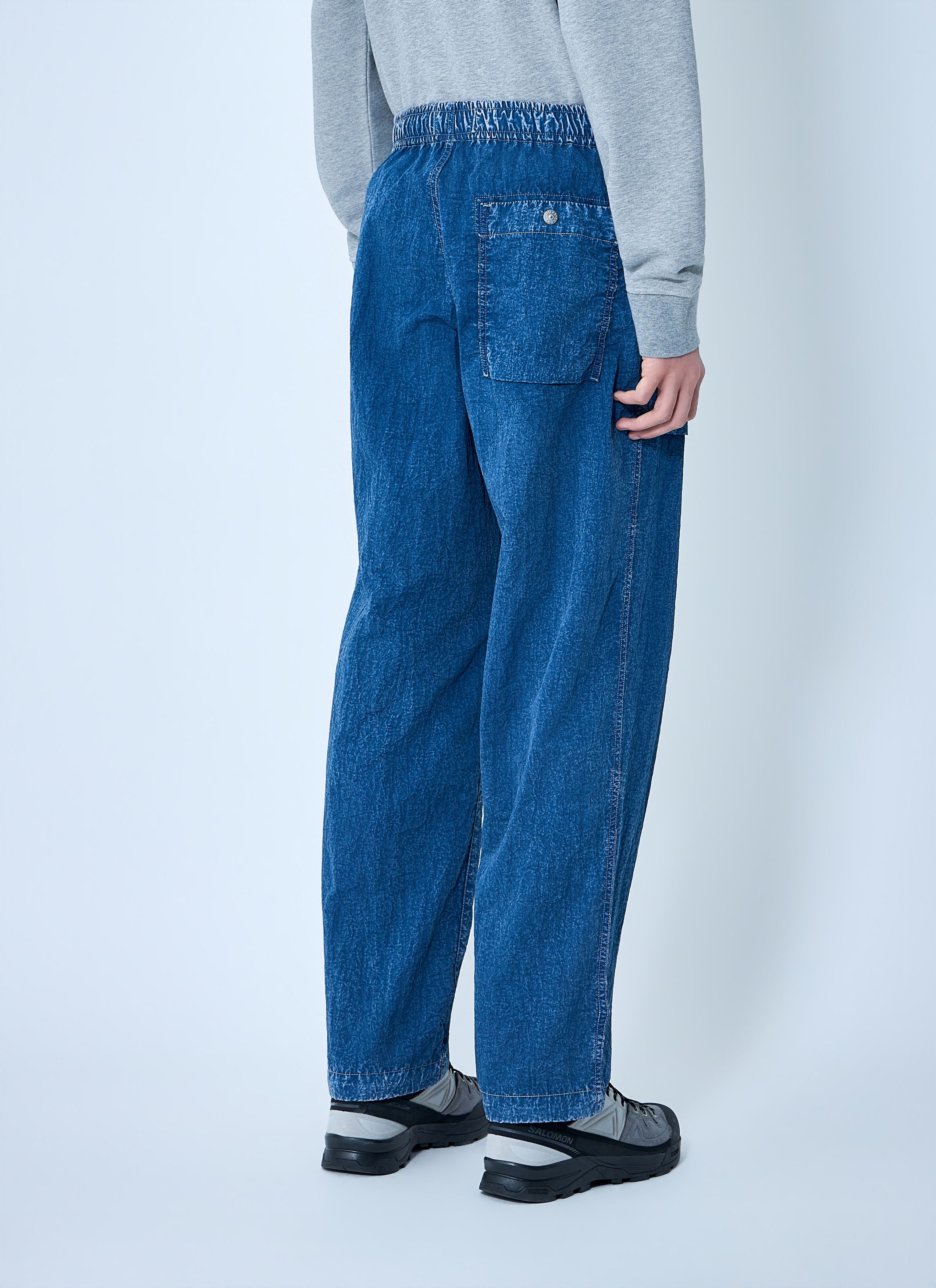 Stone Island Elasticated Denim Cargo Trousers Size US 34 / EU 50 - 4 Thumbnail