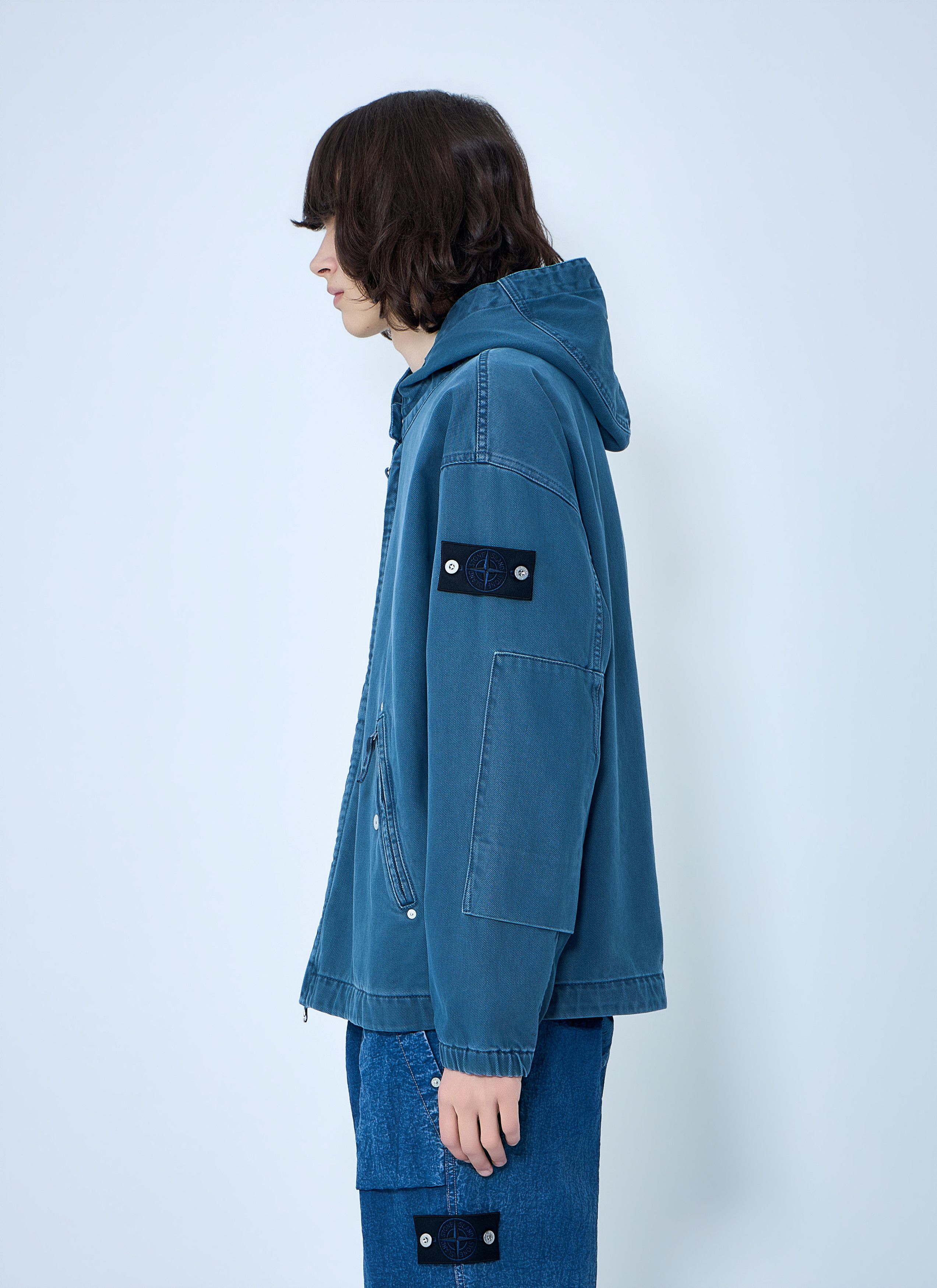 Stone Island Hooded Denim Jacket Size US M / EU 48-50 / 2 - 3 Thumbnail
