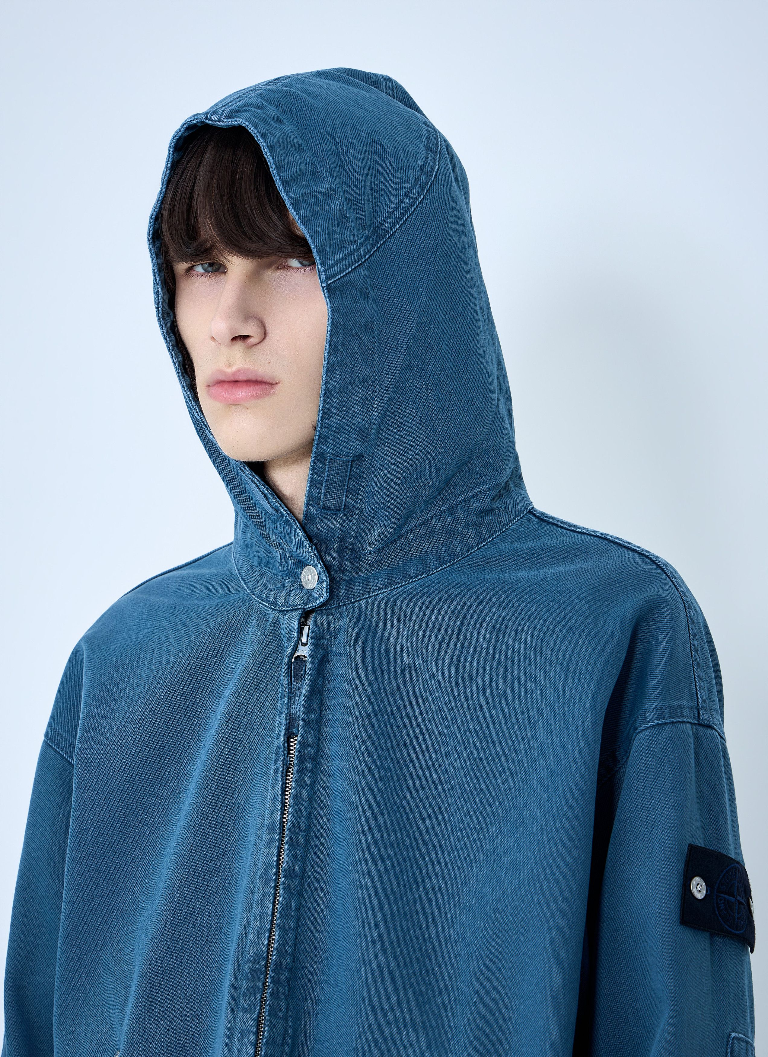 Stone Island Hooded Denim Jacket Size US M / EU 48-50 / 2 - 6 Thumbnail