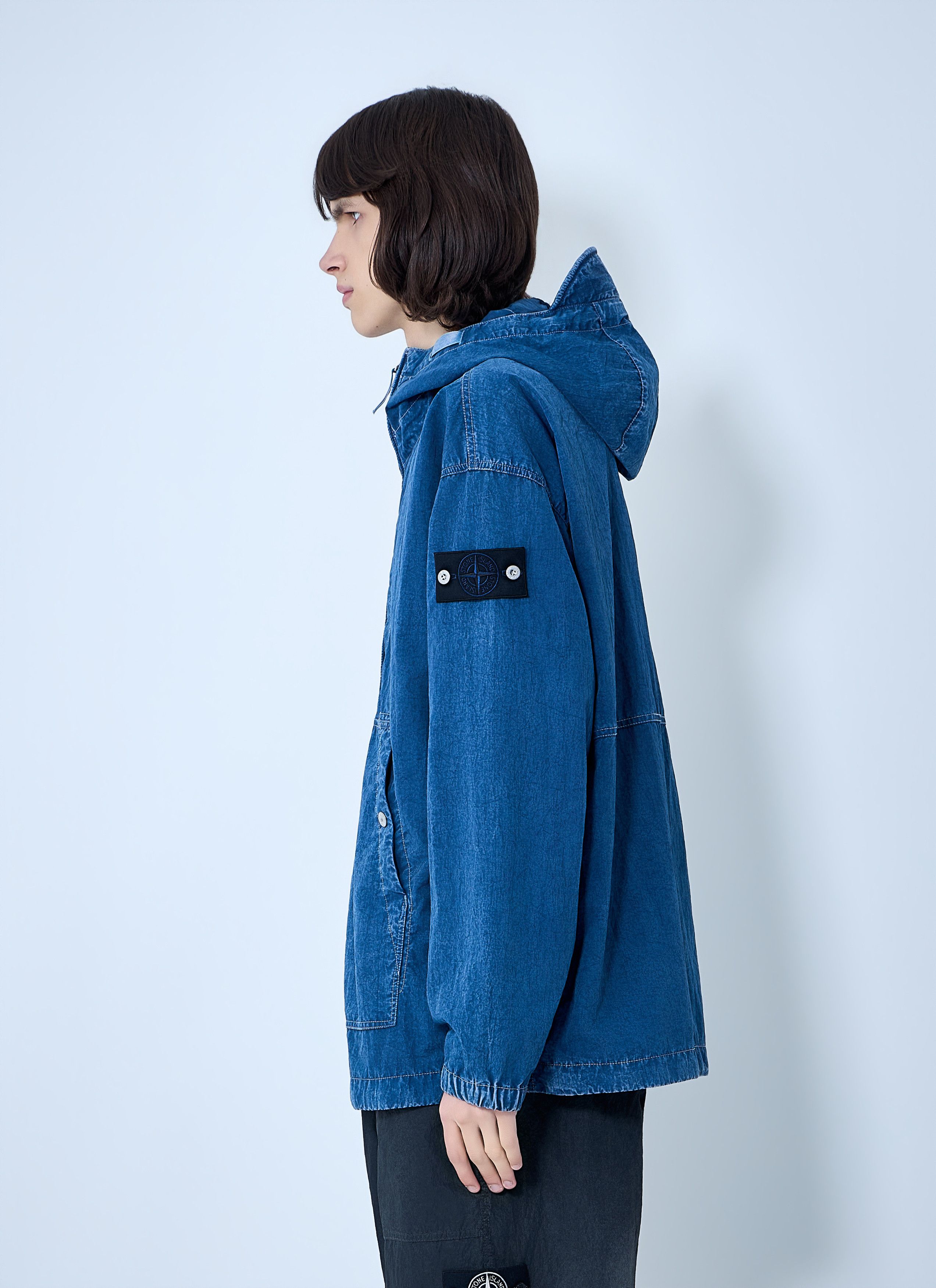 Stone Island Denim Hooded Jacket Size US L / EU 52-54 / 3 - 3 Thumbnail