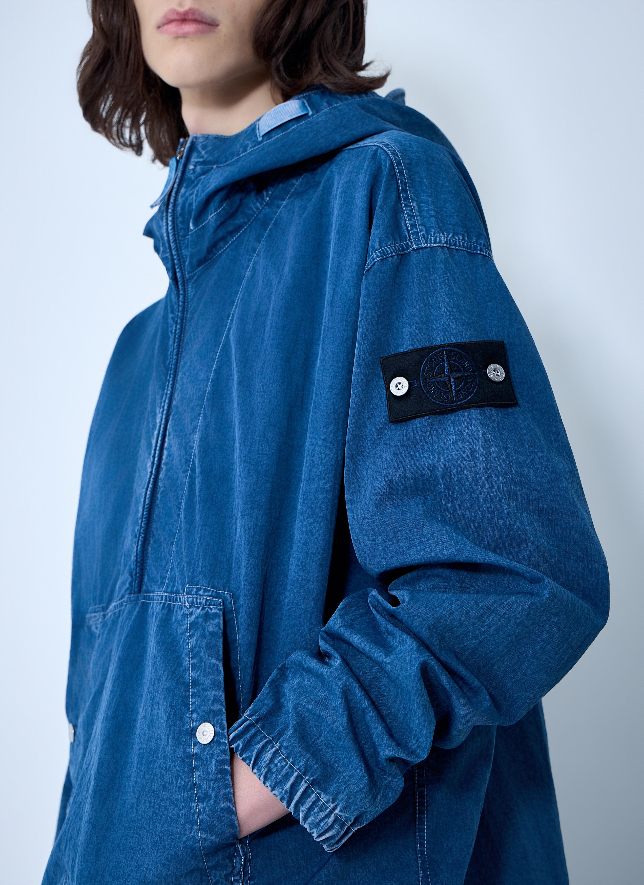 Stone Island Denim Hooded Jacket Size US XL / EU 56 / 4 - 6 Thumbnail