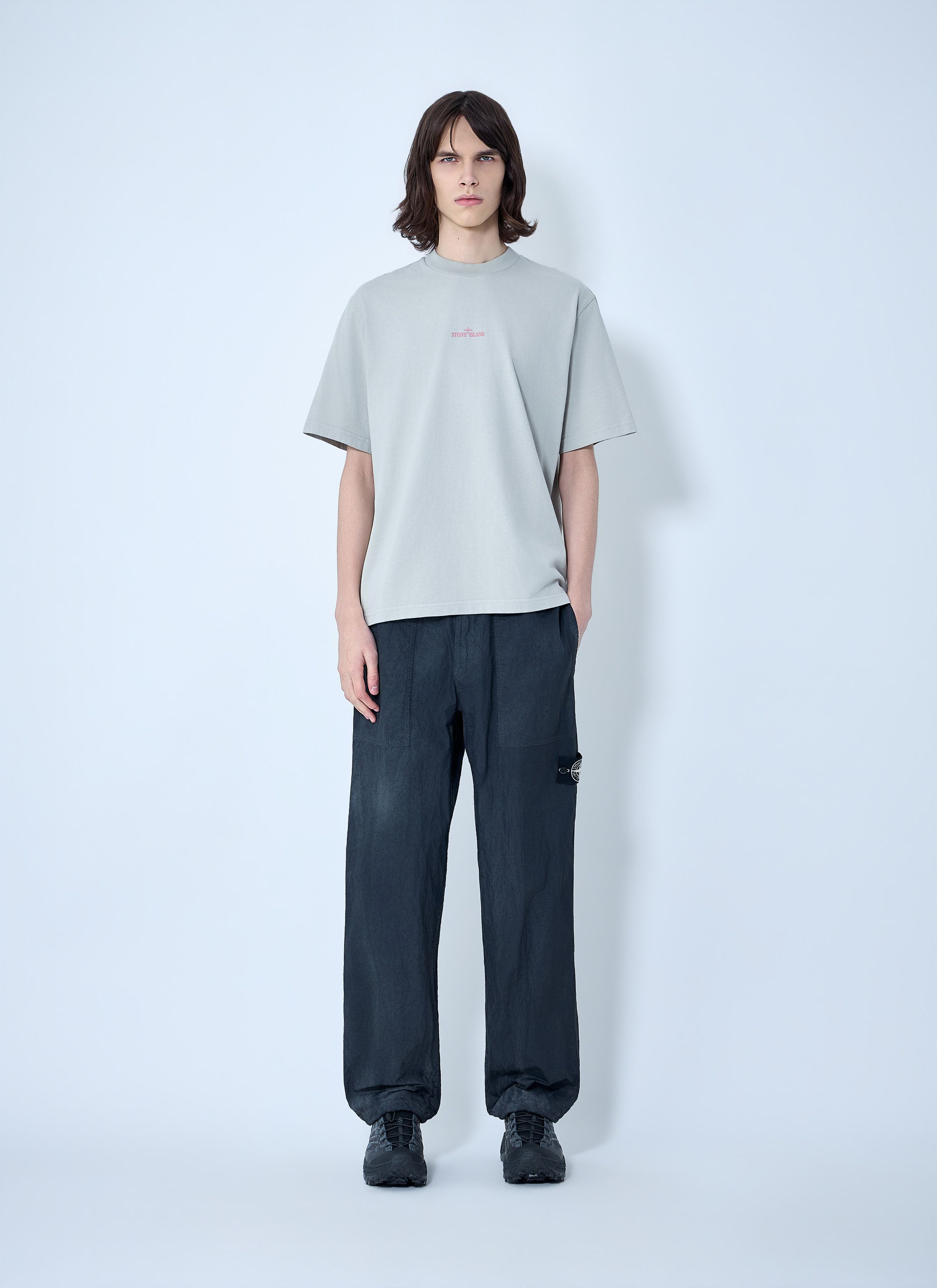 Stone Island High-Neck Cotton Jersey T-Shirt Size US L / EU 52-54 / 3 - 2 Thumbnail