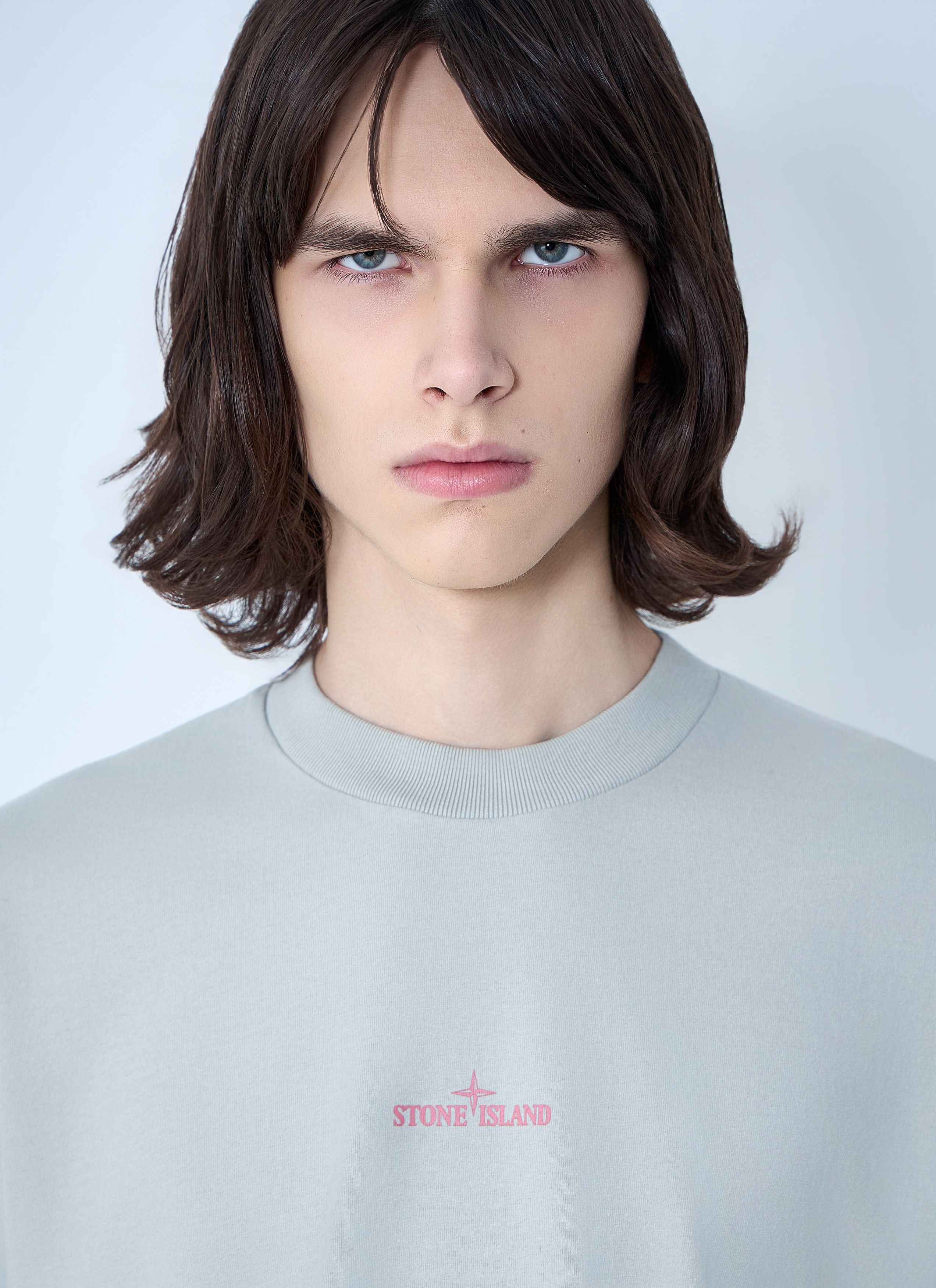 Stone Island High-Neck Cotton Jersey T-Shirt Size US L / EU 52-54 / 3 - 5 Thumbnail