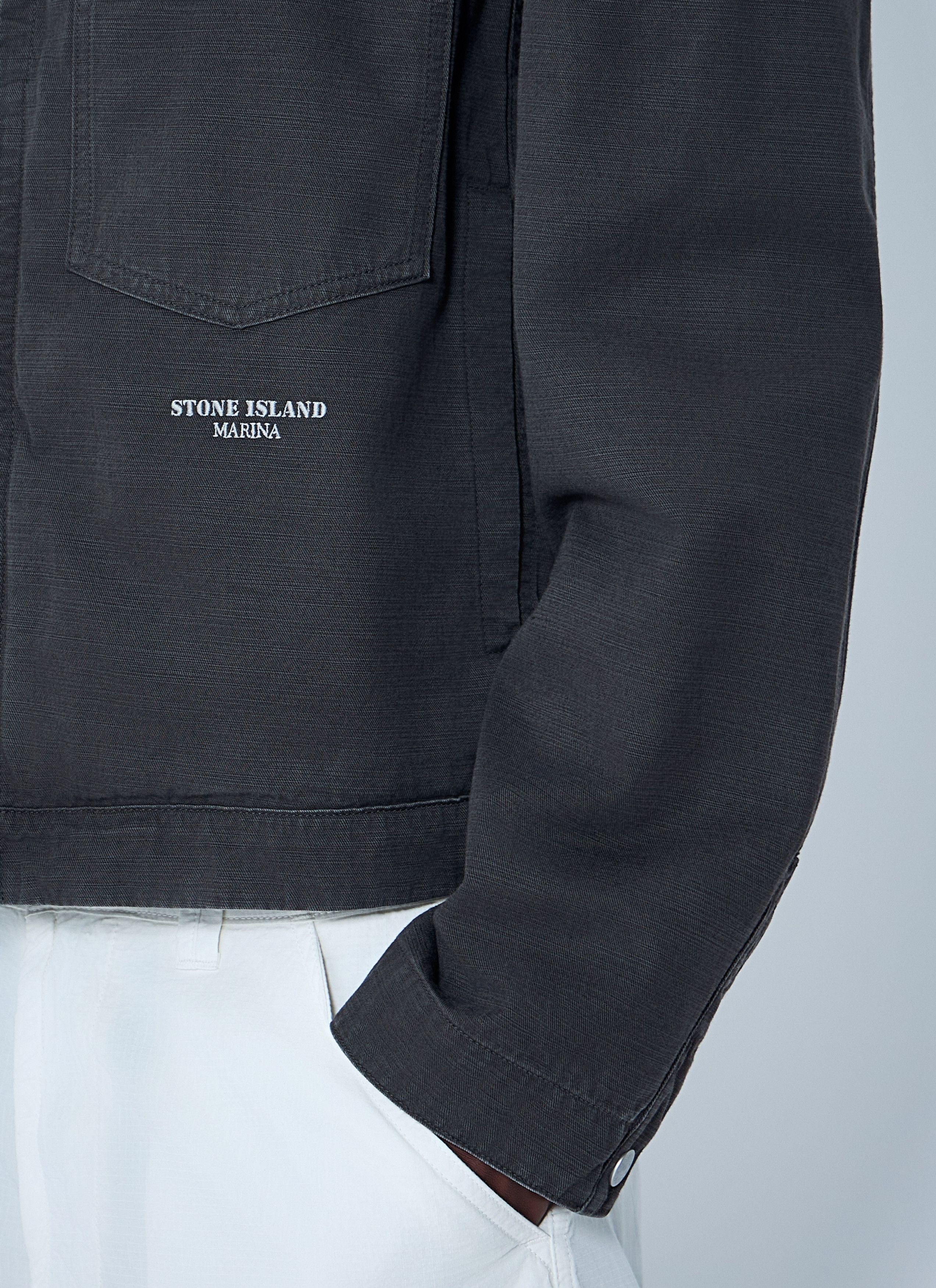 Stone Island Zip-Front Cotton Jacket Size US S / EU 44-46 / 1 - 5 Thumbnail