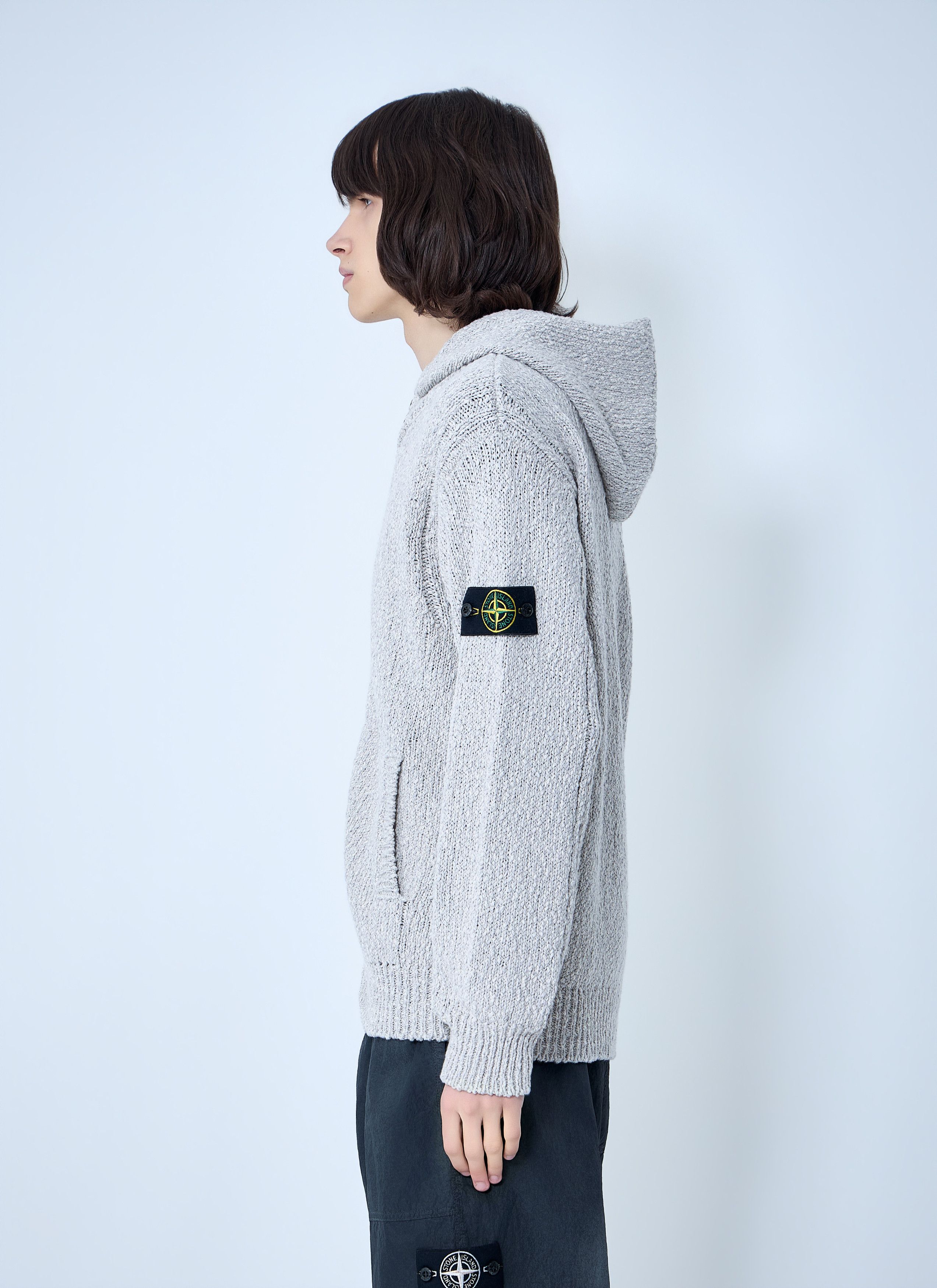 Stone Island Zip-Up Knit Hoodie Size US L / EU 52-54 / 3 - 3 Thumbnail