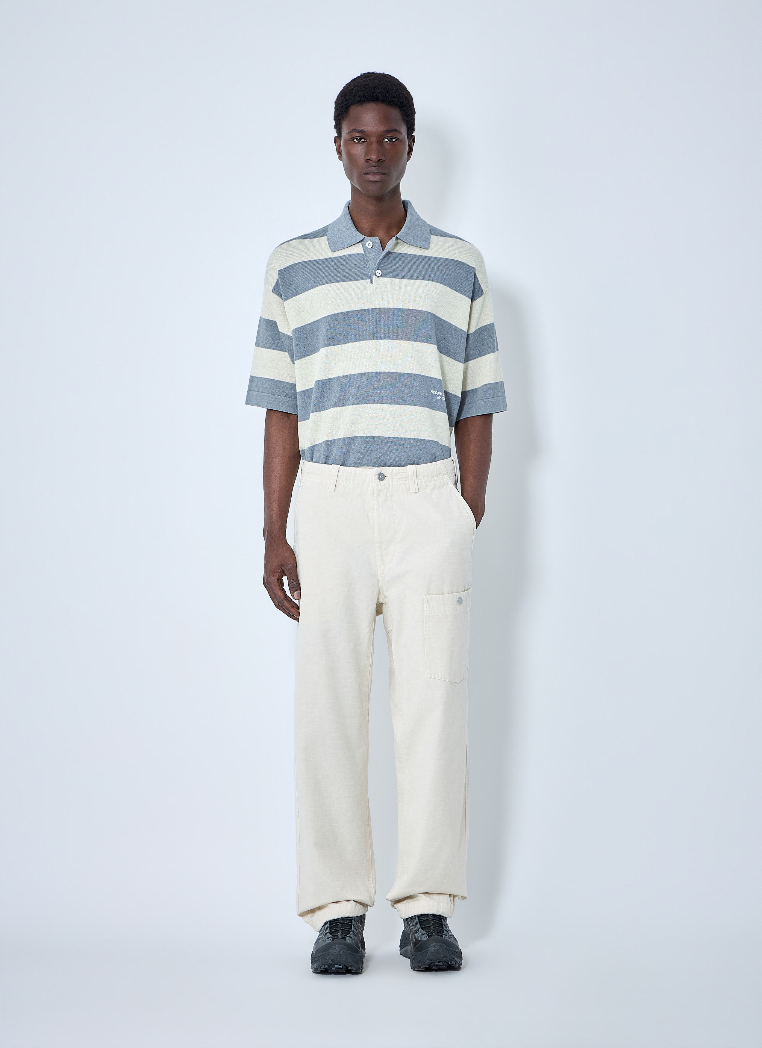 Stone Island Striped Polo Shirt Size US L / EU 52-54 / 3 - 2 Thumbnail