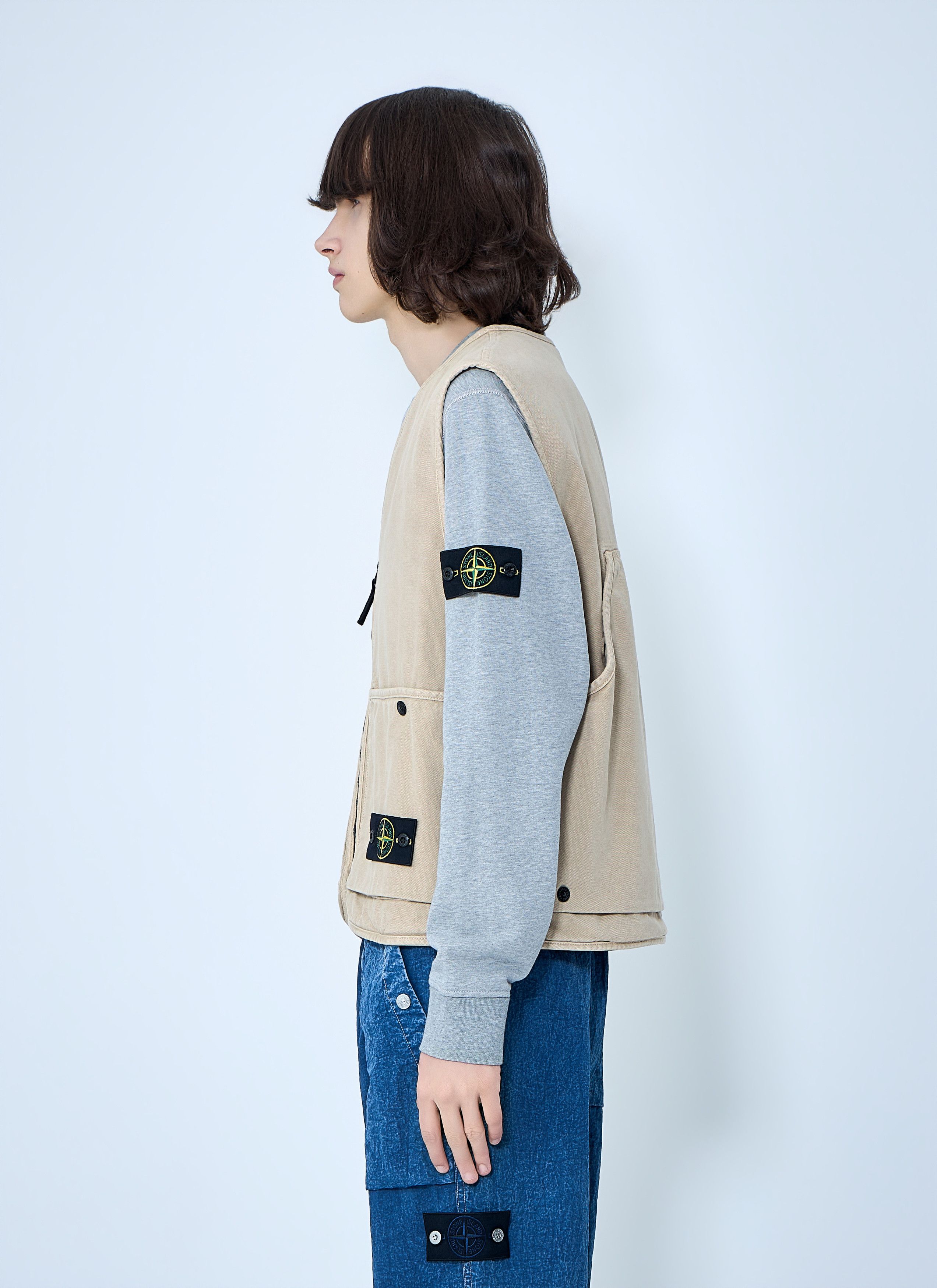 Stone Island Cotton Twill Utility Vest Size US XXL / EU 58 / 5 - 3 Thumbnail