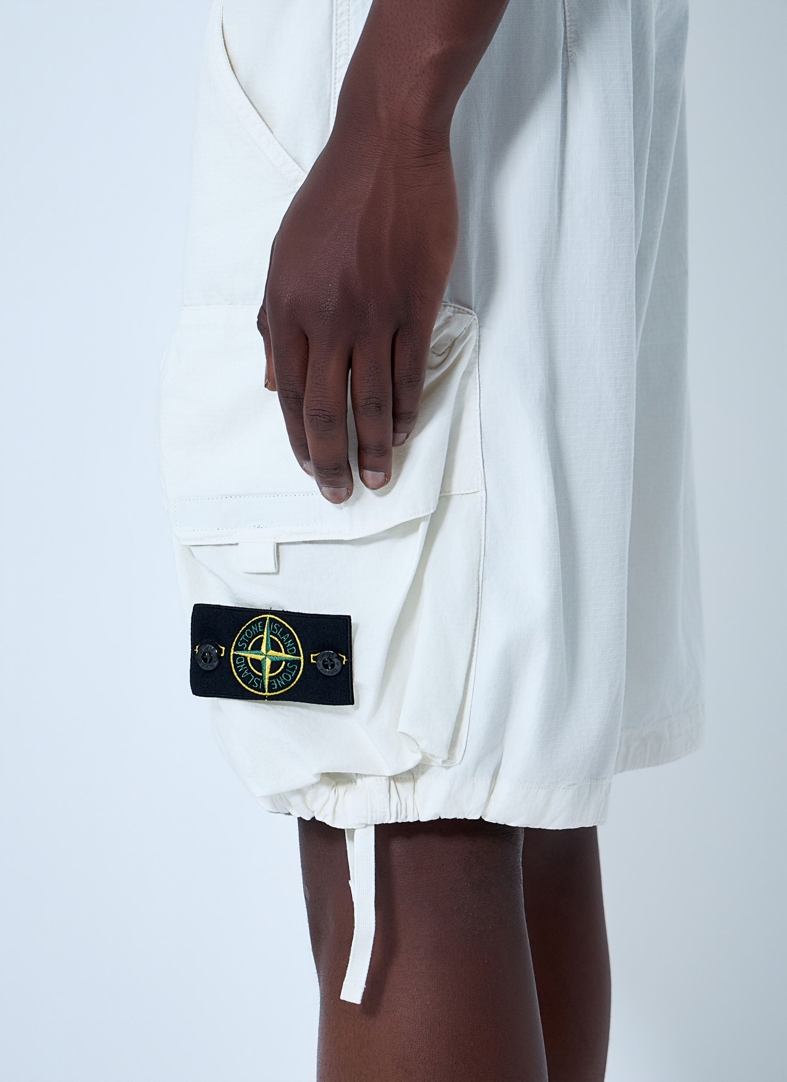 Stone Island Cargo Shorts with Flap Pockets Size US 32 / EU 48 - 6 Thumbnail