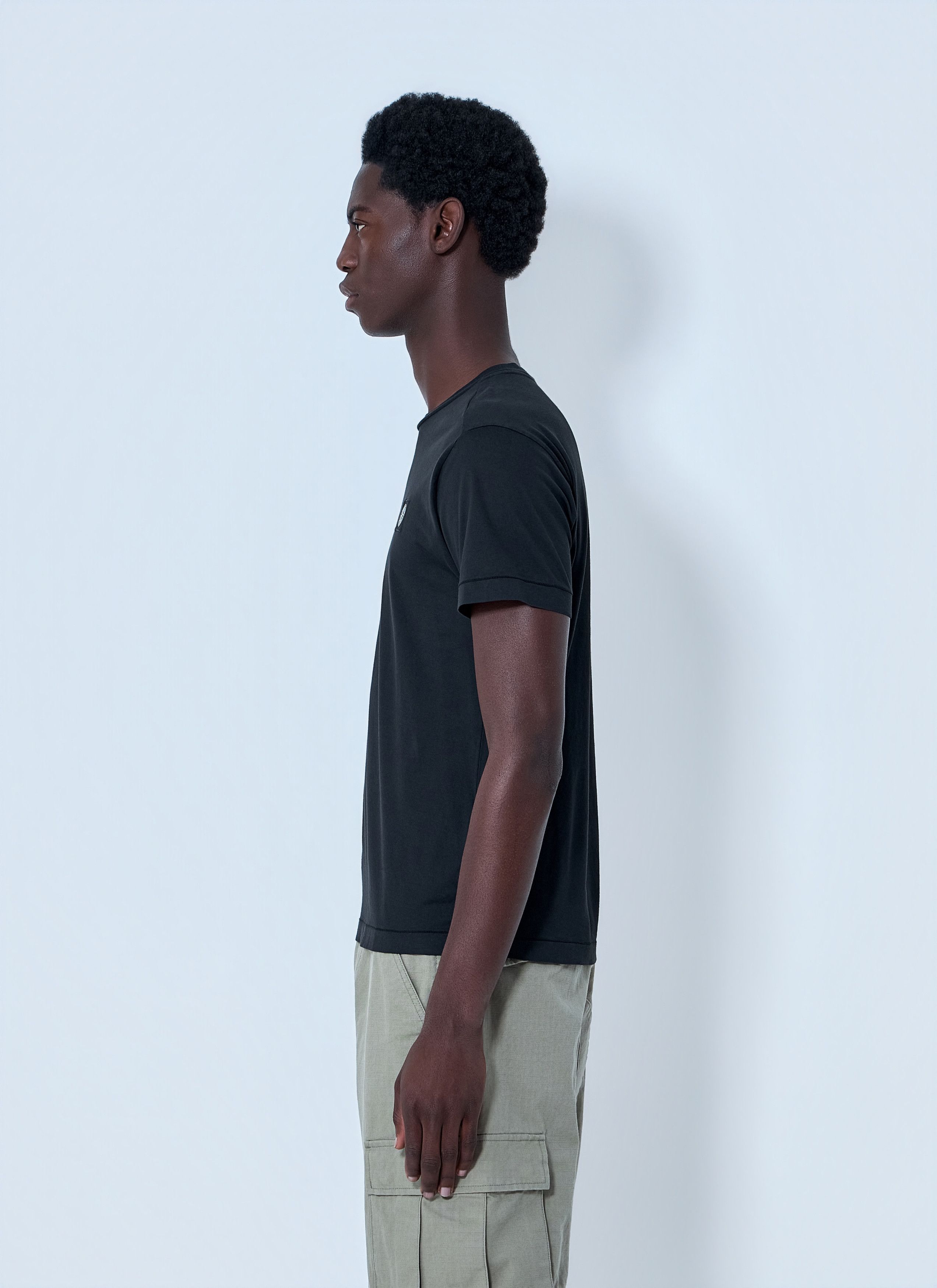 Stone Island Cotton Jersey Logo T-Shirt Size US L / EU 52-54 / 3 - 3 Thumbnail