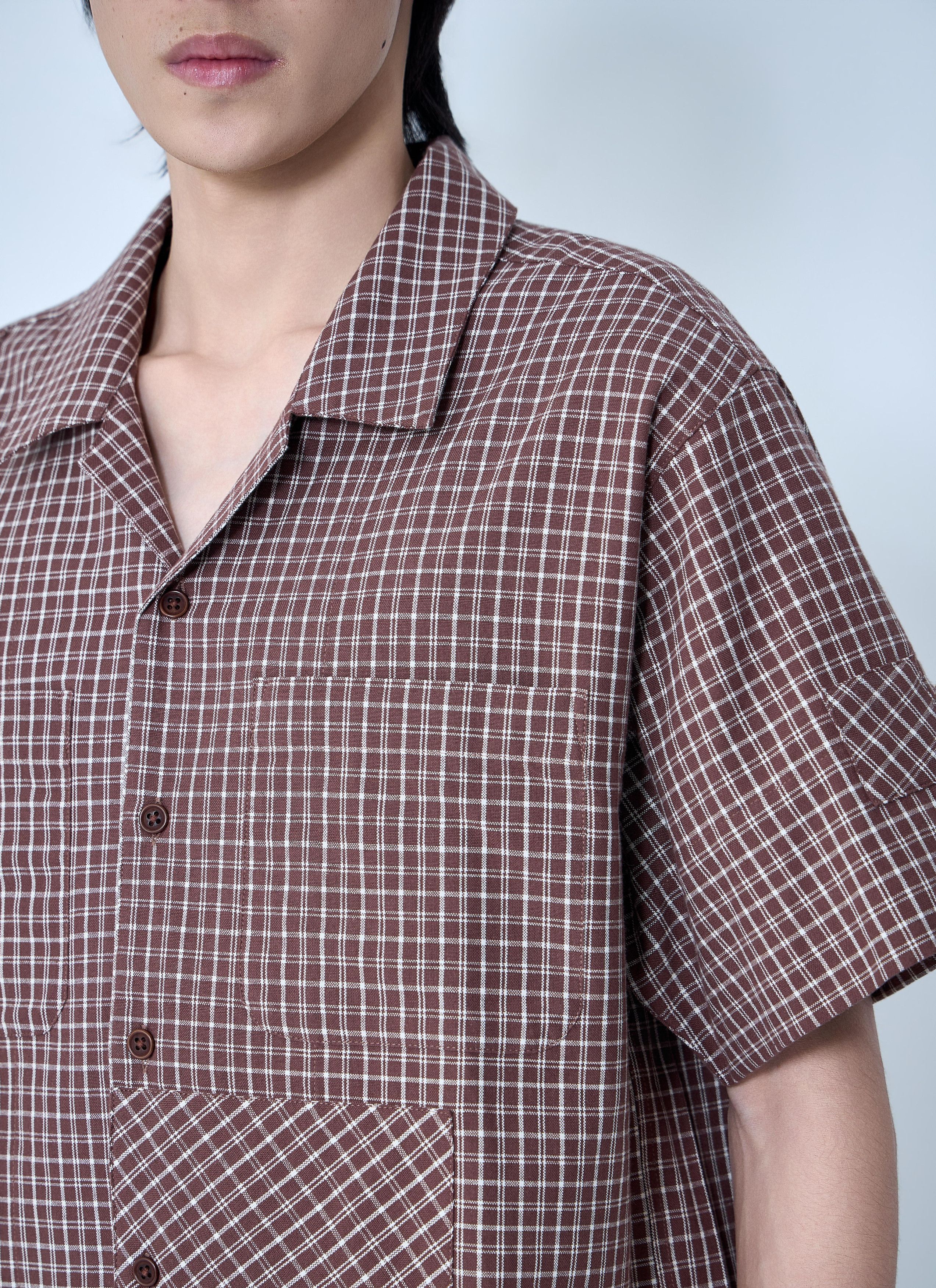 Story Mfg. Checkered Short Sleeve Shirt Size US XL / EU 56 / 4 - 5 Thumbnail