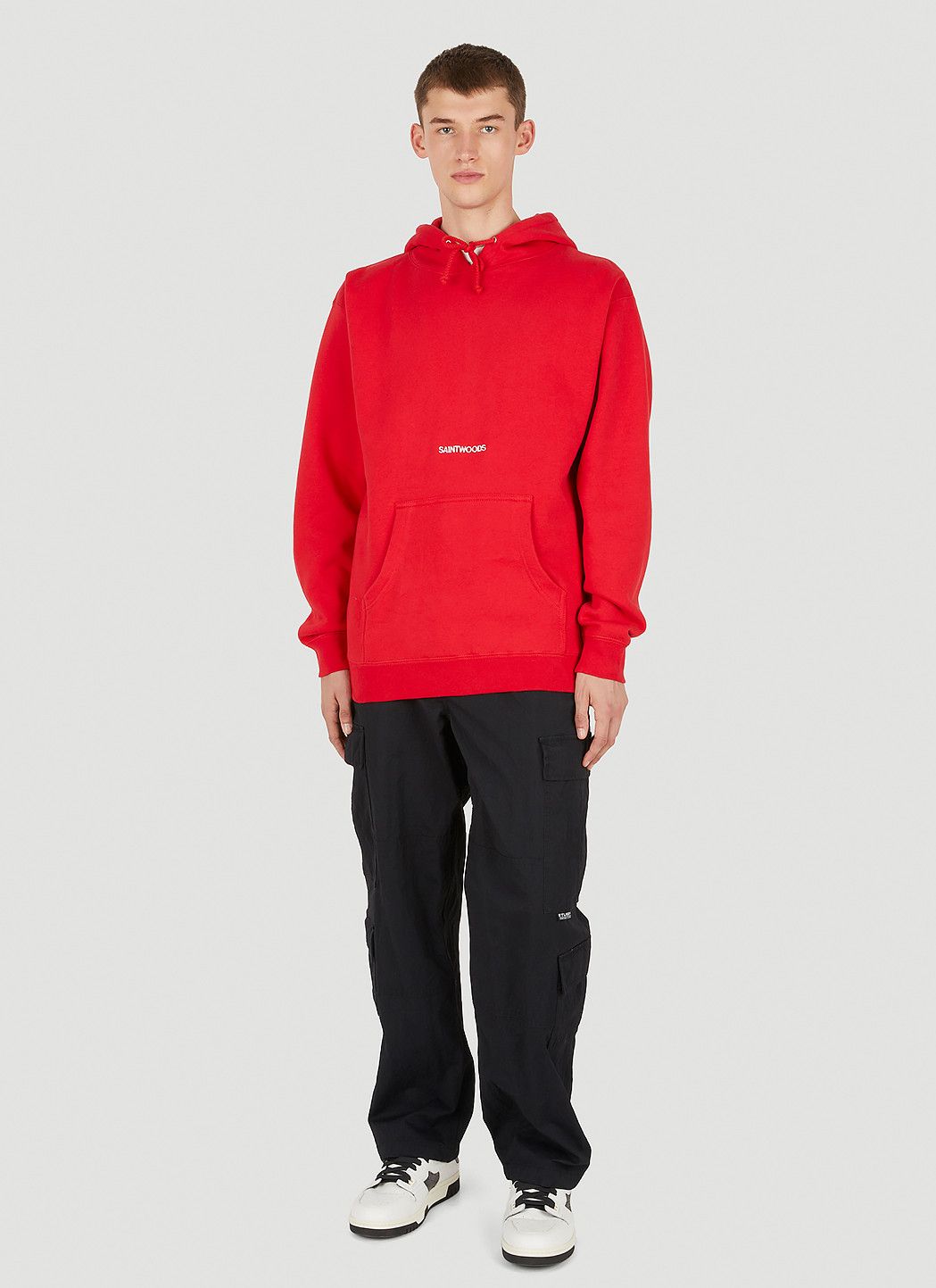 Saintwoods Logo Embroidery Hooded Sweatshirt Size US M / EU 48-50 / 2 - 2 Thumbnail