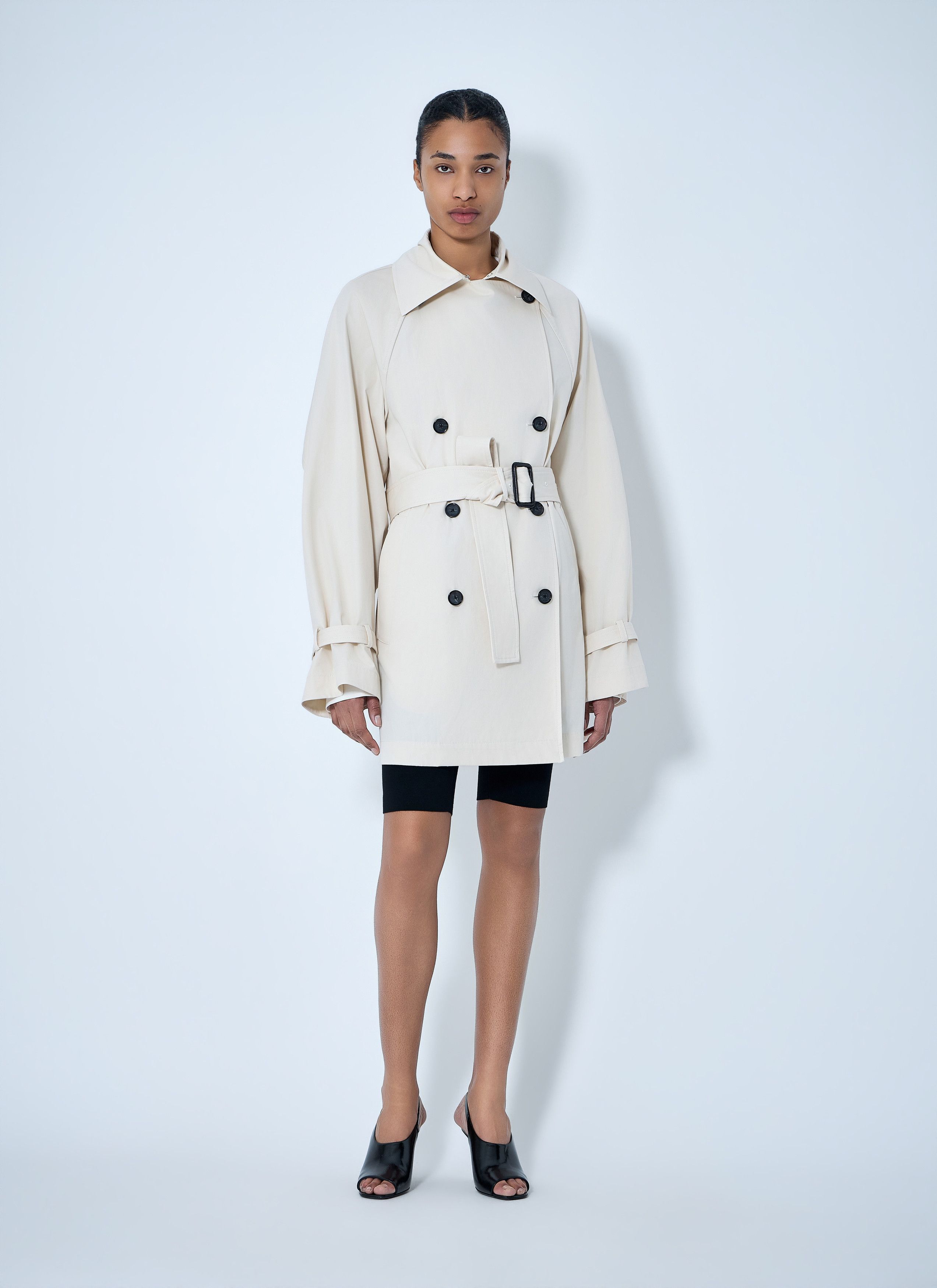 Toteme Double-Breasted Cotton Trench Coat Size S / US 4 / IT 40 - 2 Thumbnail