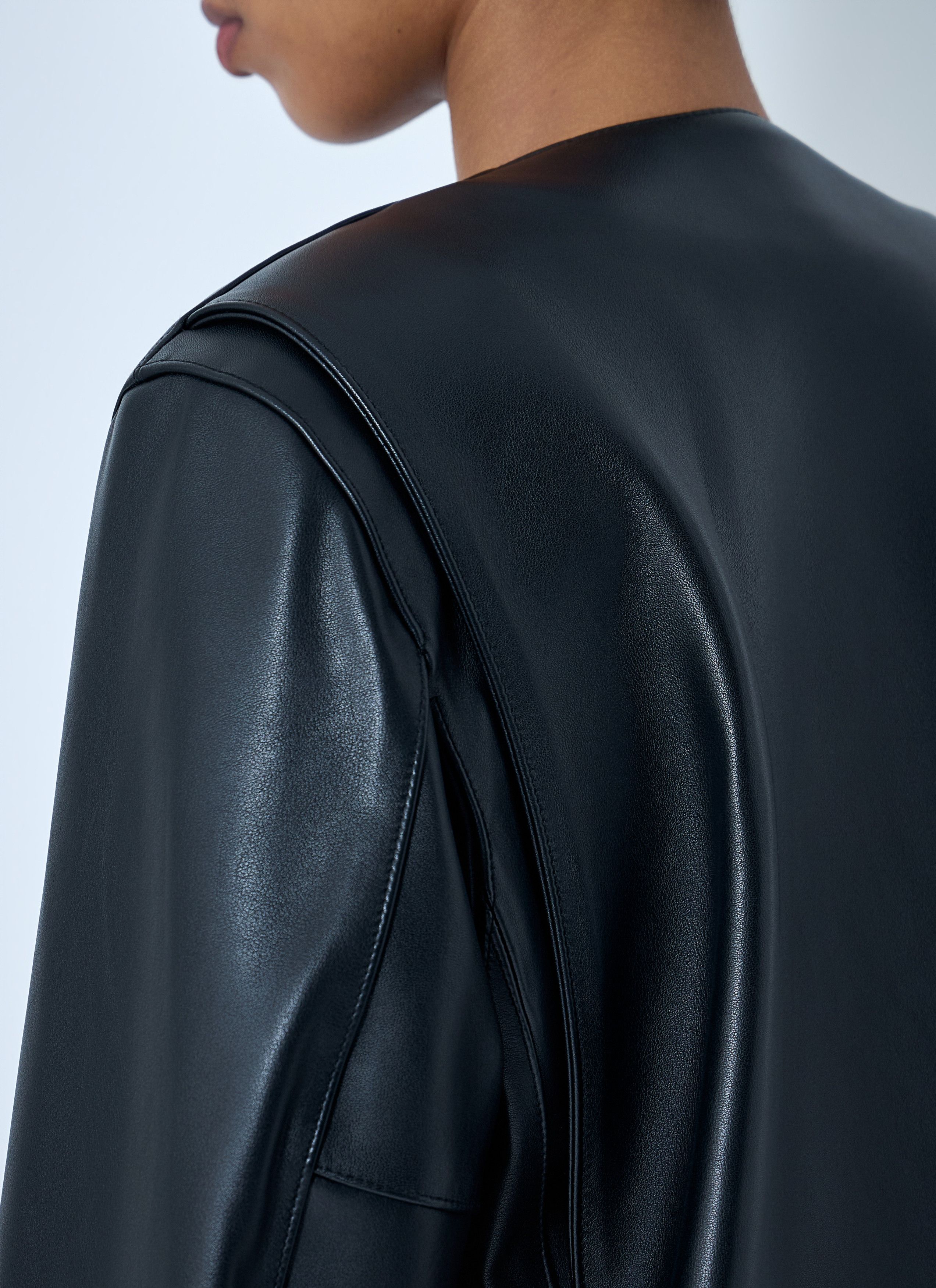 Toteme Open Front Leather Jacket Size M / US 6-8 / IT 42-44 - 6 Thumbnail