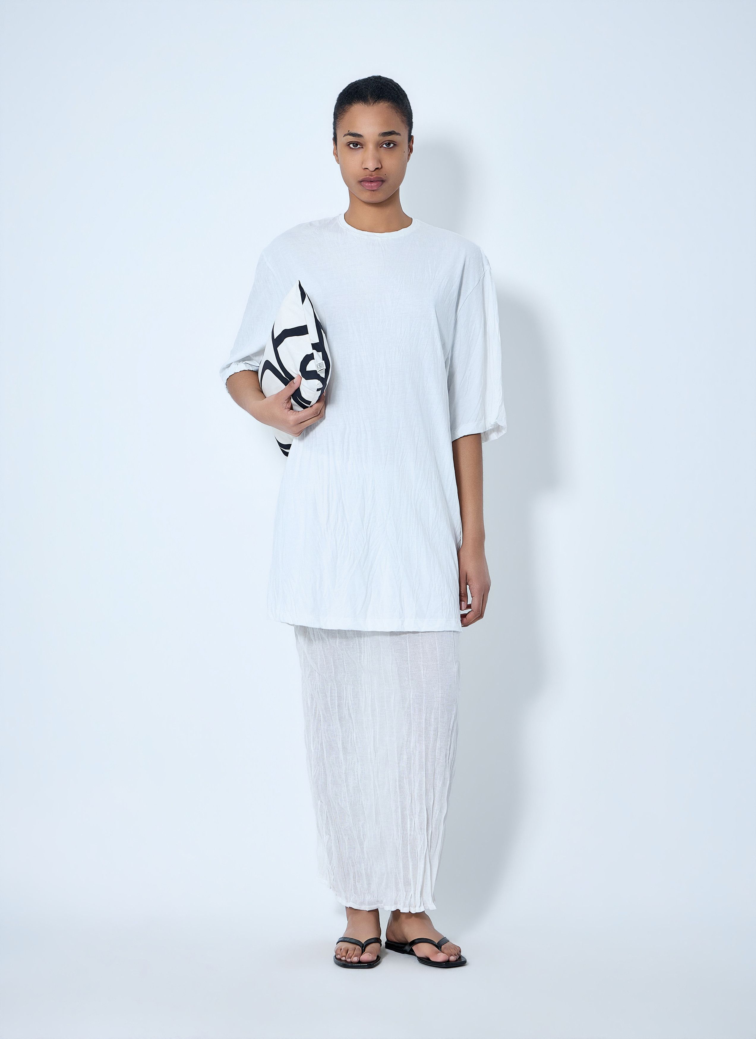 Toteme Oversized Cotton T-Shirt Dress Size XS / US 0-2 / IT 36-38 - 2 Thumbnail