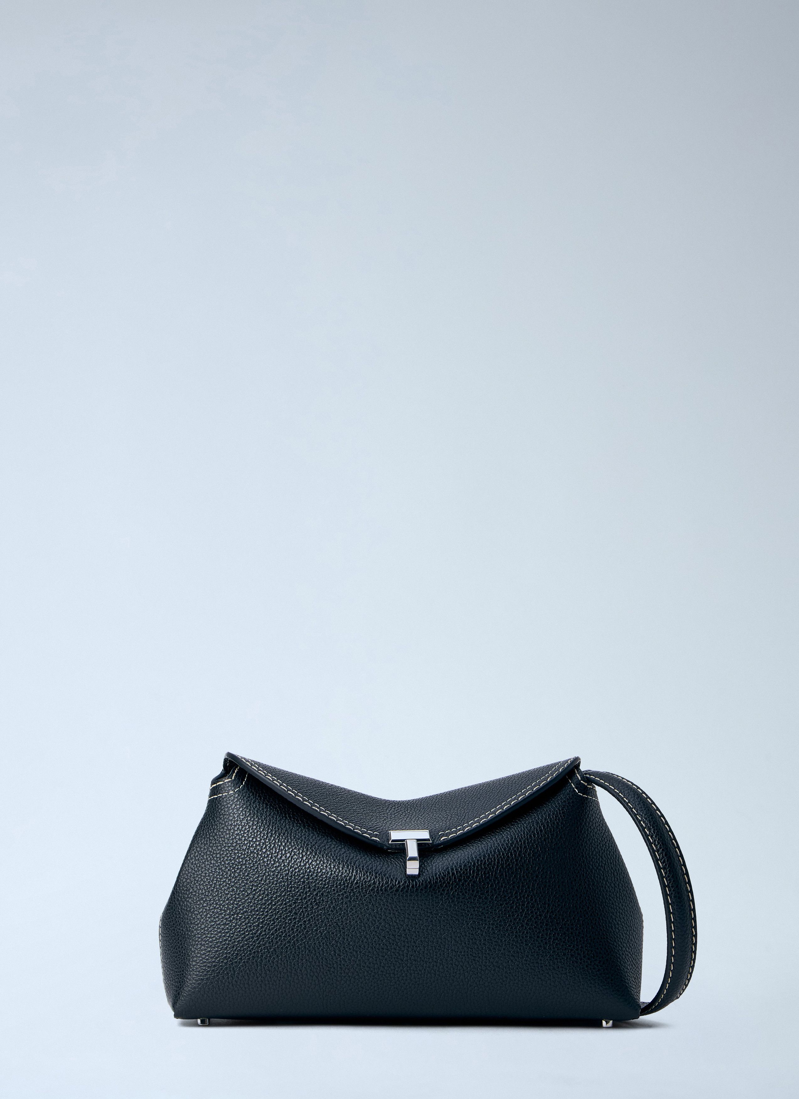 Toteme T-Lock Grained-Leather Clutch Bag Size ONE SIZE - 2 Thumbnail