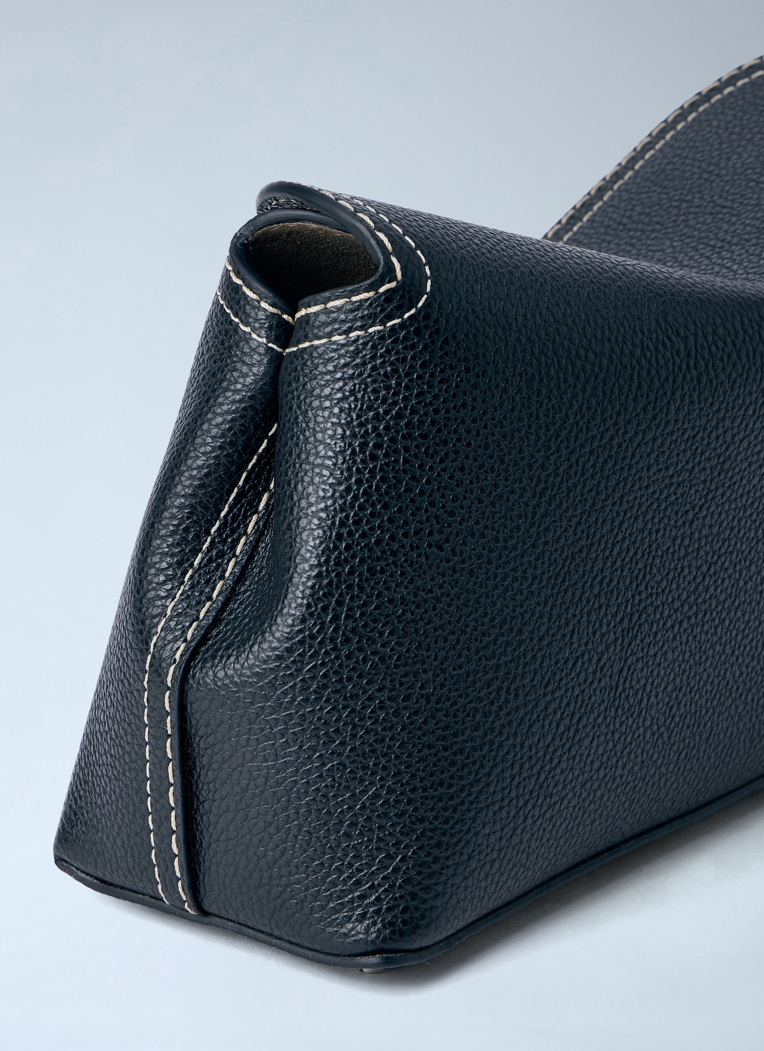 Toteme T-Lock Grained-Leather Clutch Bag Size ONE SIZE - 5 Thumbnail