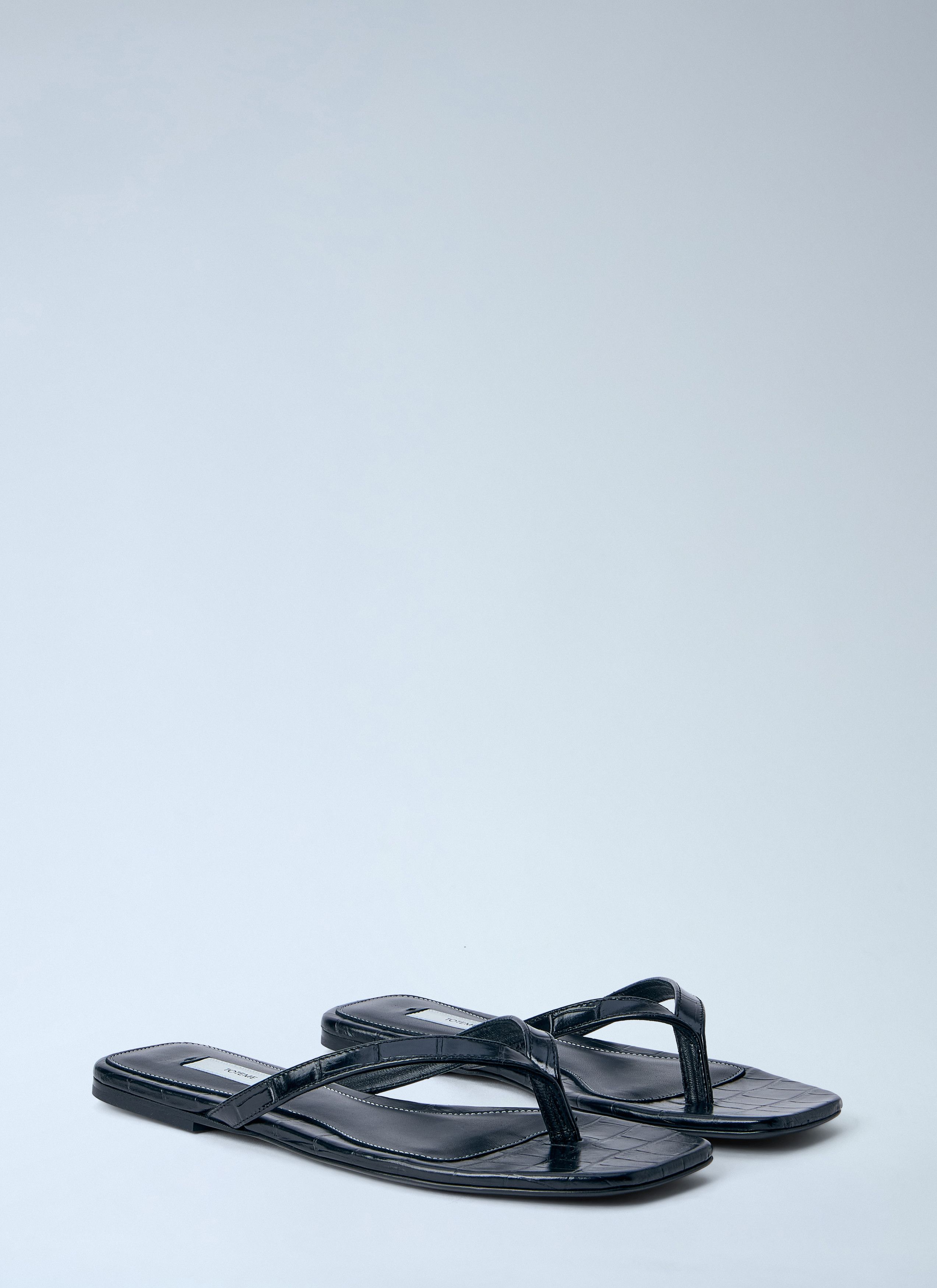 Toteme Leather Flip Flops Size US 8 / IT 38 - 2 Thumbnail