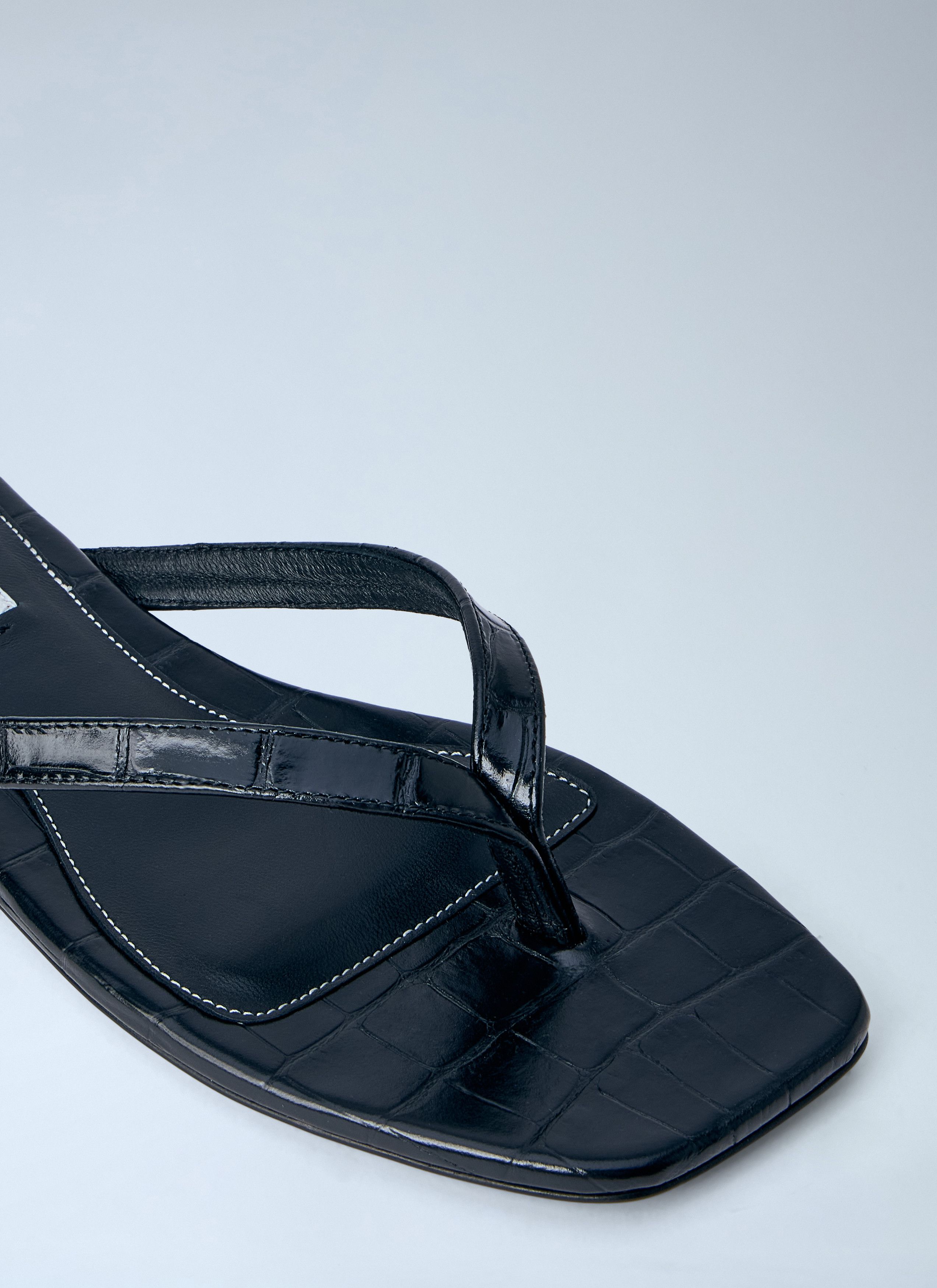 Toteme Leather Flip Flops Size US 9 / IT 39 - 3 Thumbnail