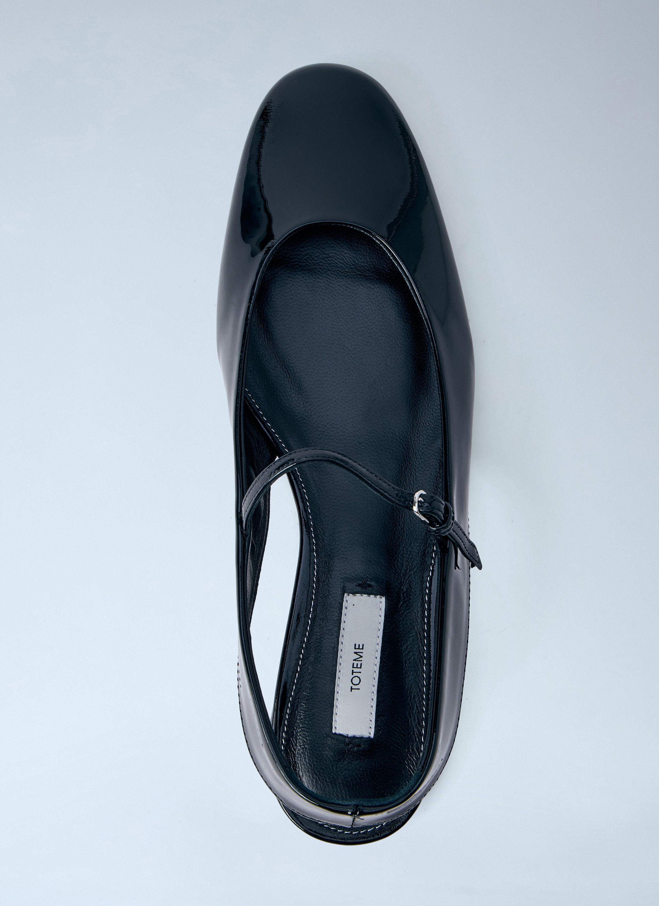Toteme Patent Leather Slingback Flats Size US 10 / IT 40 - 6 Thumbnail