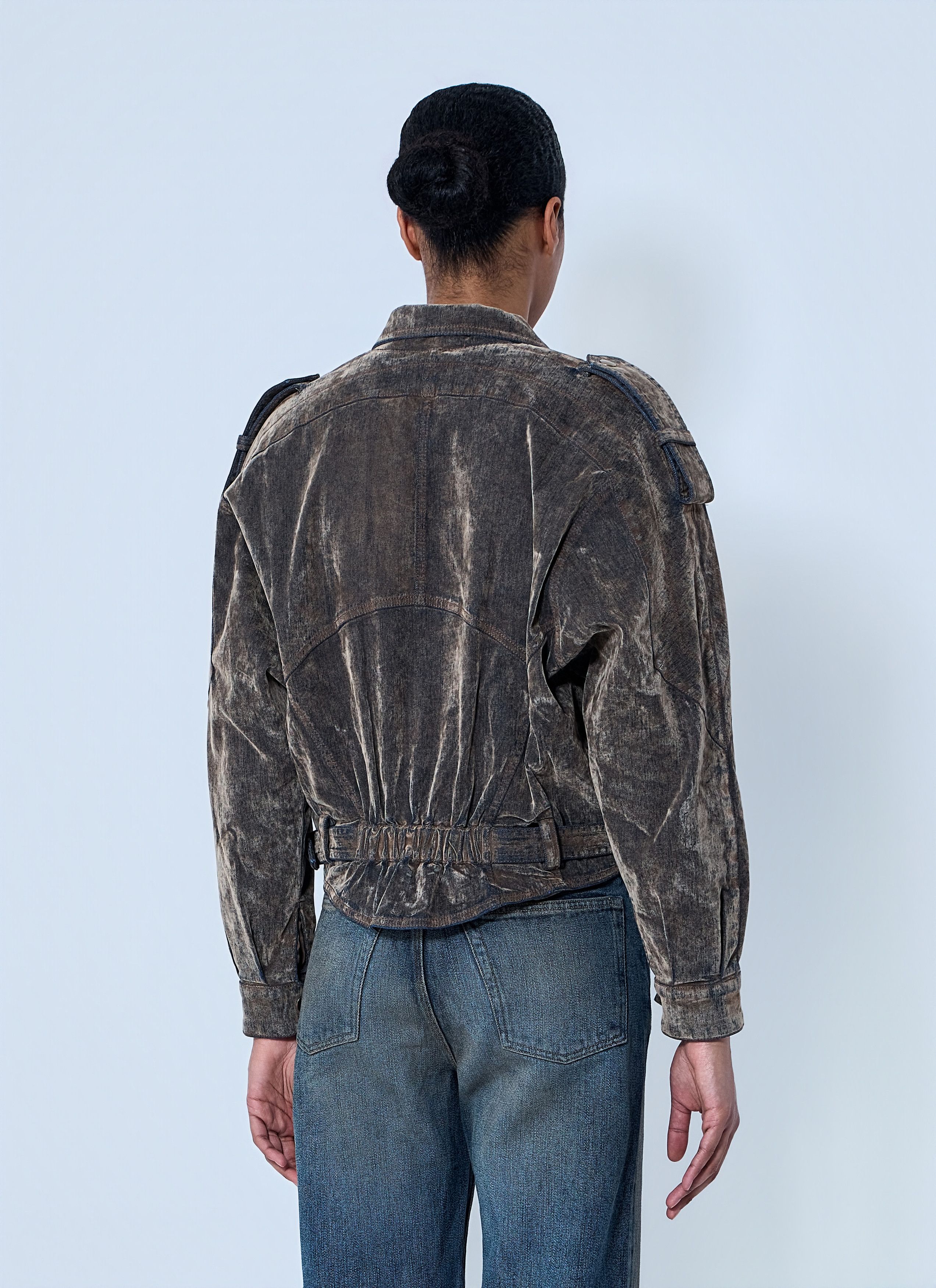 Vaquera Flocked Denim Jacket Size S / US 4 / IT 40 - 4 Thumbnail