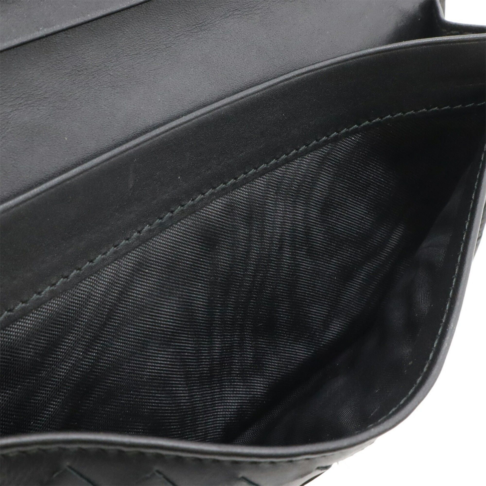 Bottega Veneta Bottega Veneta Intrecciato Bi-fold Long Wallet Leather Black 120697 Size ONE SIZE - 7 Thumbnail