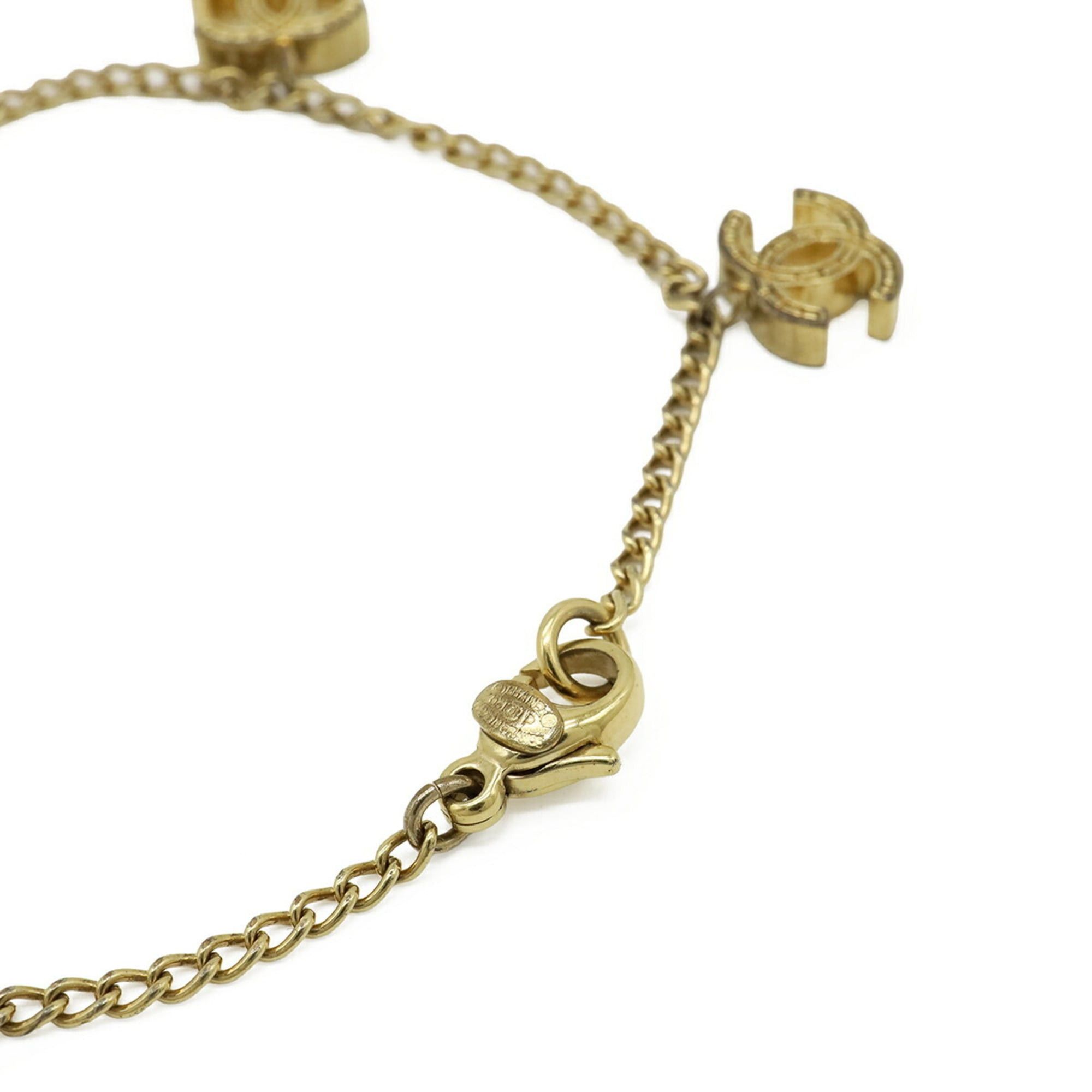 Chanel CHANEL Matelassé Coco Mark Chain Bracelet GP Gold 03P Size ONE SIZE - 5 Thumbnail
