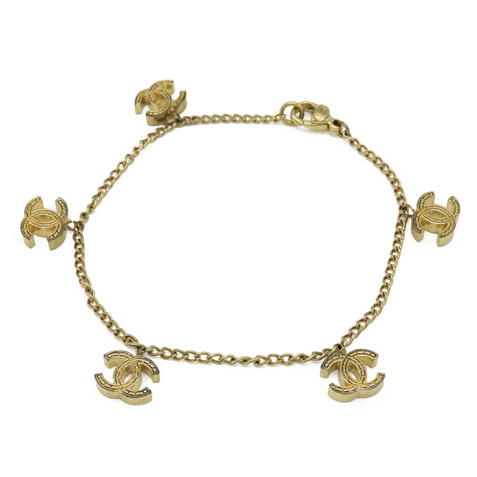 Chanel CHANEL Matelassé Coco Mark Chain Bracelet GP Gold 03P Size ONE SIZE - 2 Thumbnail