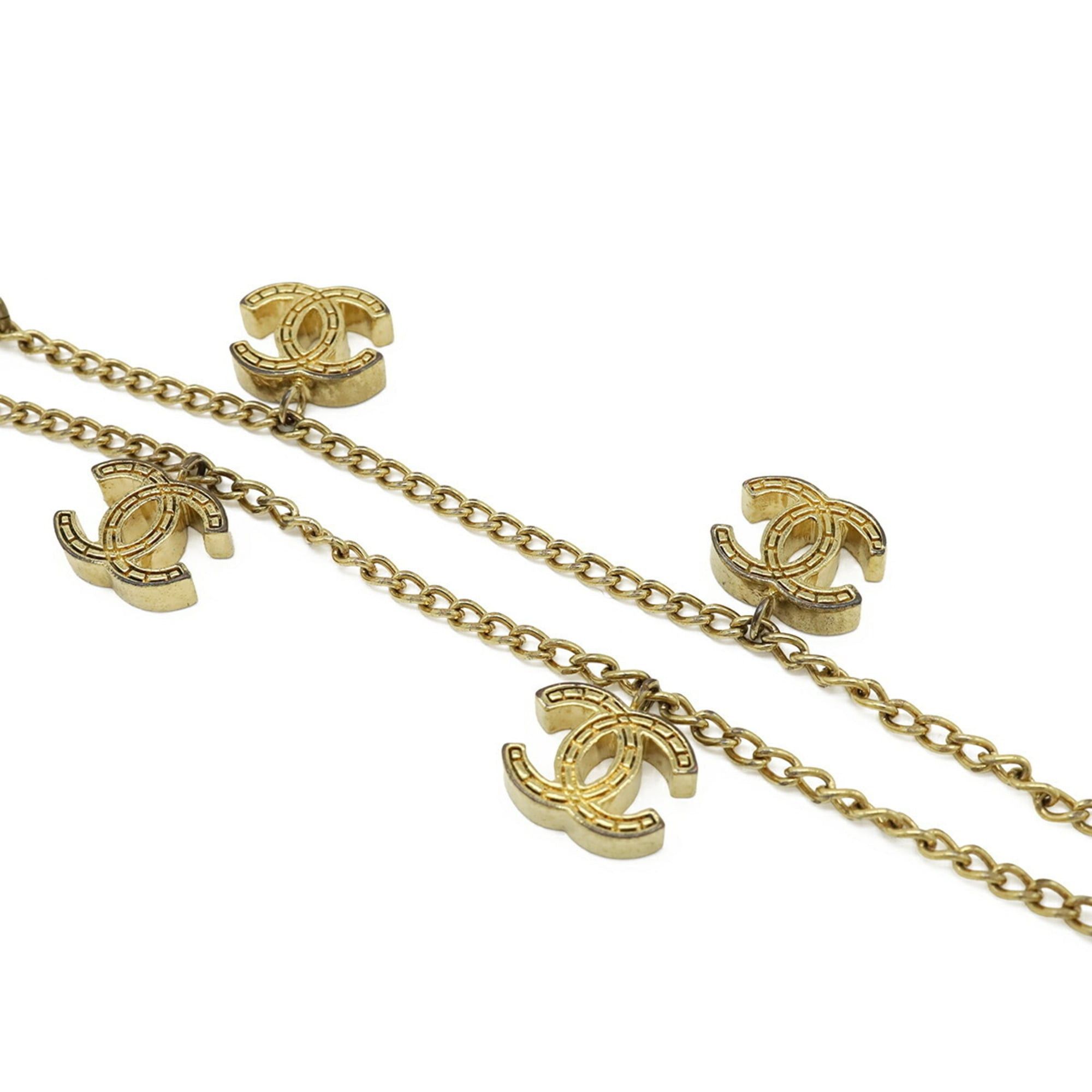 Chanel CHANEL Matelassé Coco Mark Chain Bracelet GP Gold 03P Size ONE SIZE - 4 Thumbnail